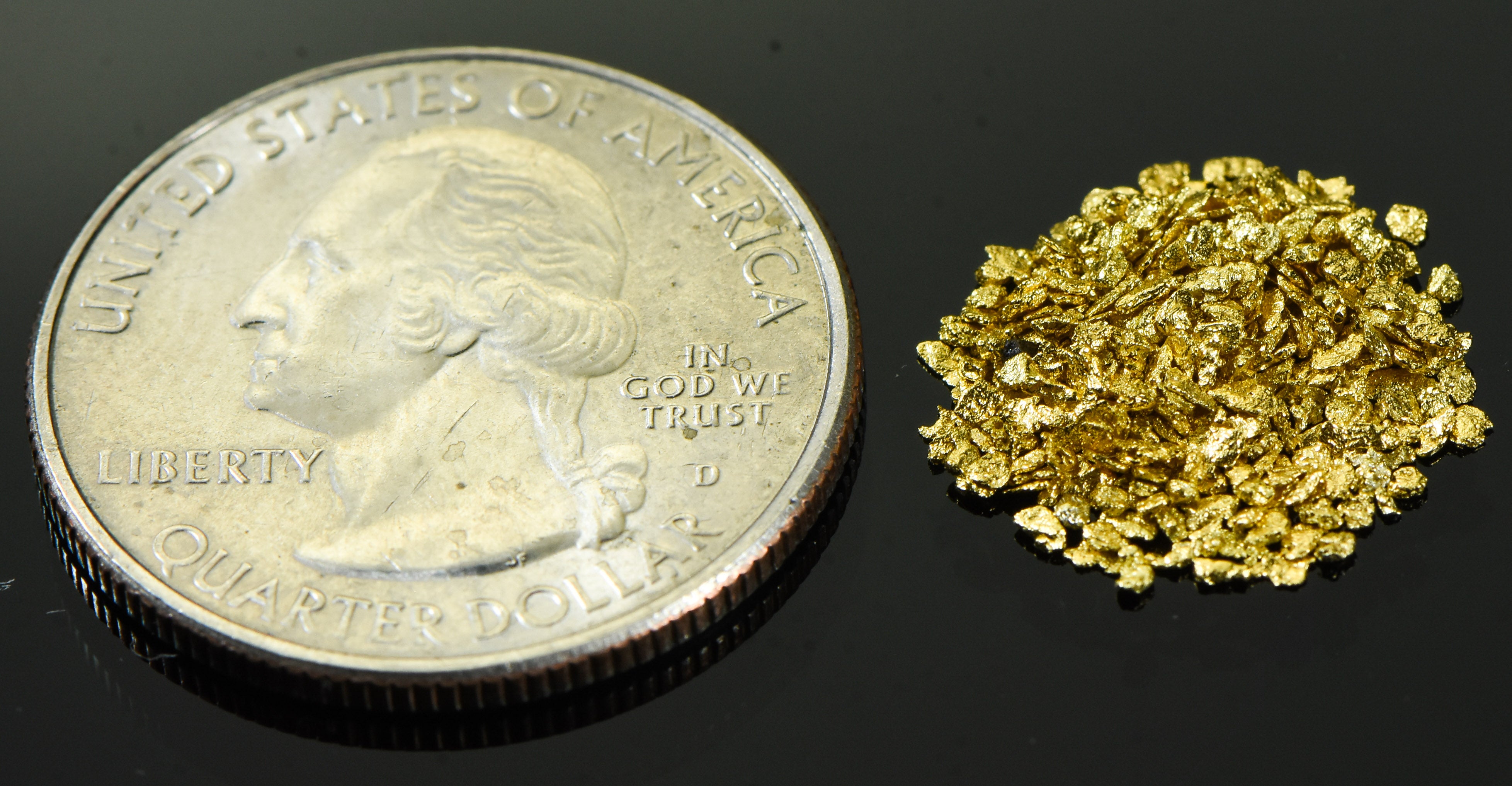 Alaskan Yukon Gold Rush Nuggets #20 Mesh .05 Troy Oz. 1.55 Grams or 1 DWT