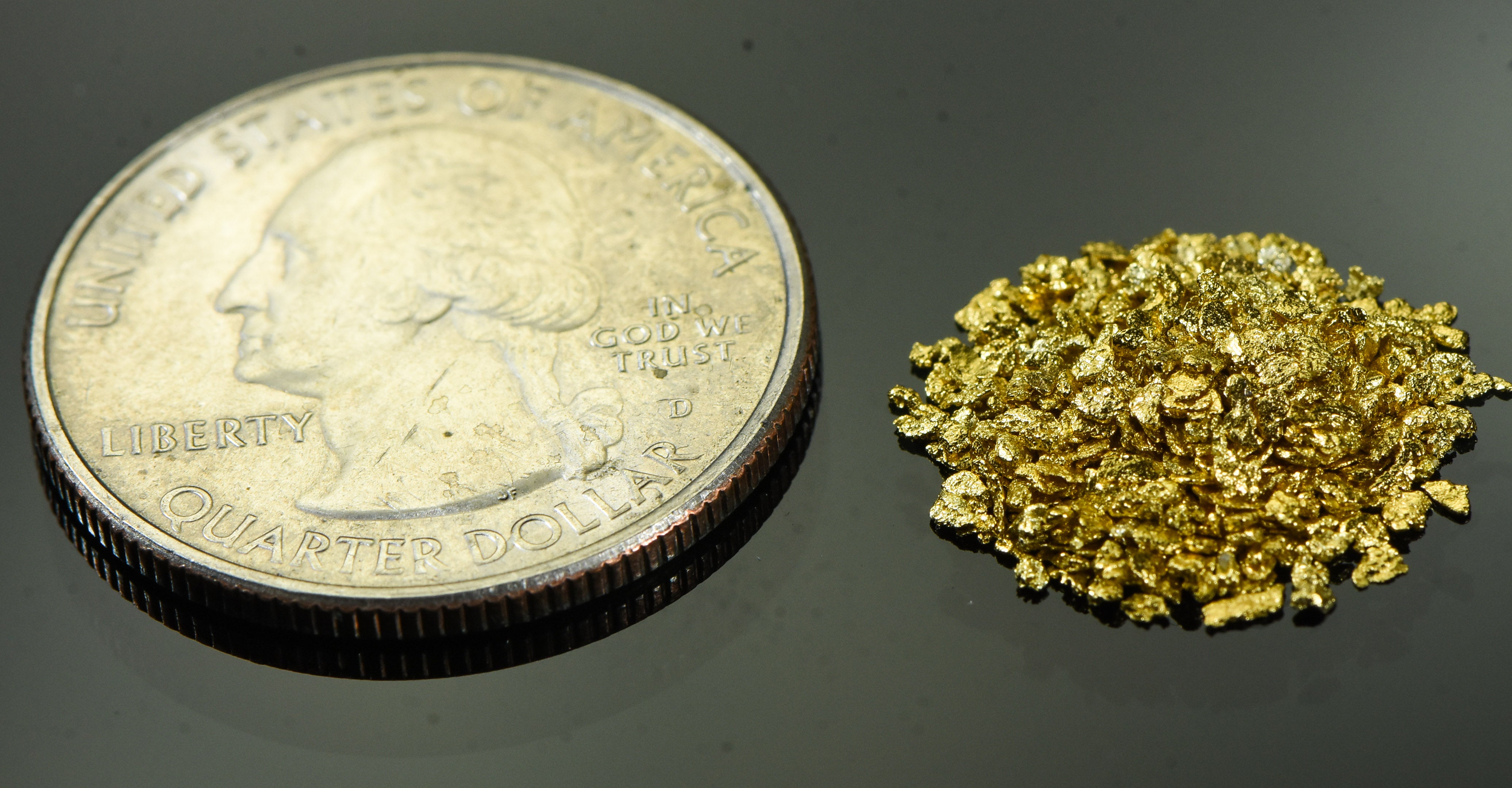 Alaskan Yukon Gold Rush Nuggets #20 Mesh 2 Grams of Small Fines