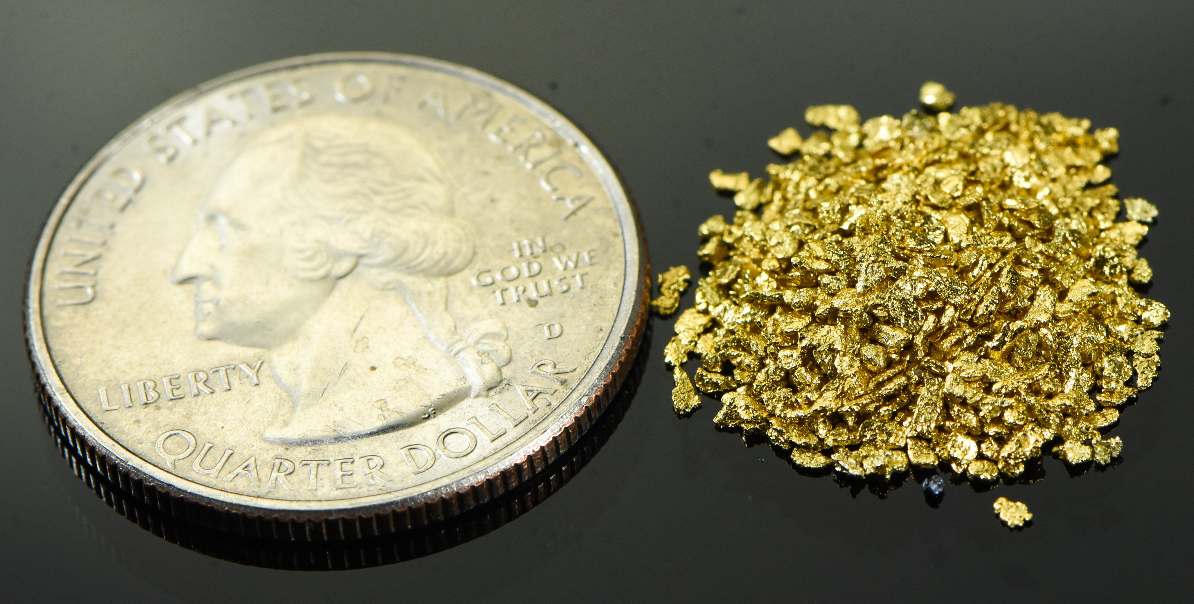 Alaskan Yukon Gold Rush Nuggets #20 Mesh 1/10 Troy Oz 3.1 Grams or 2 DWT