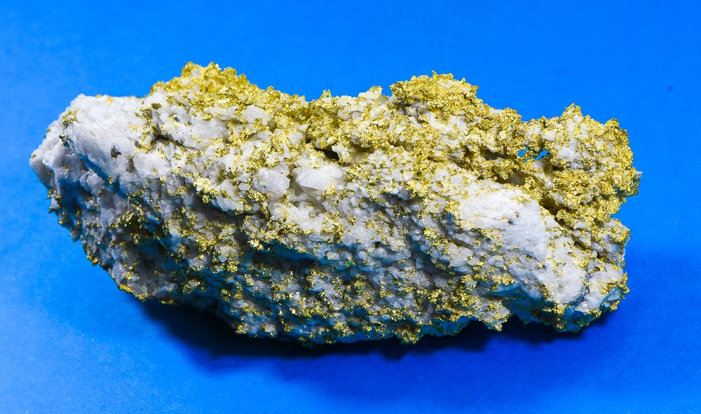 Large Gold Bearing Quartz Specimen Original 16-1 Mine California 1155.92 Grams 37.16 OZ Genuine