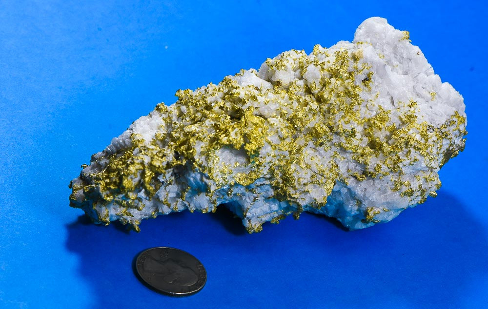 Large Gold Bearing Quartz Specimen Original 16-1 Mine California 1155.92 Grams 37.16 OZ Genuine