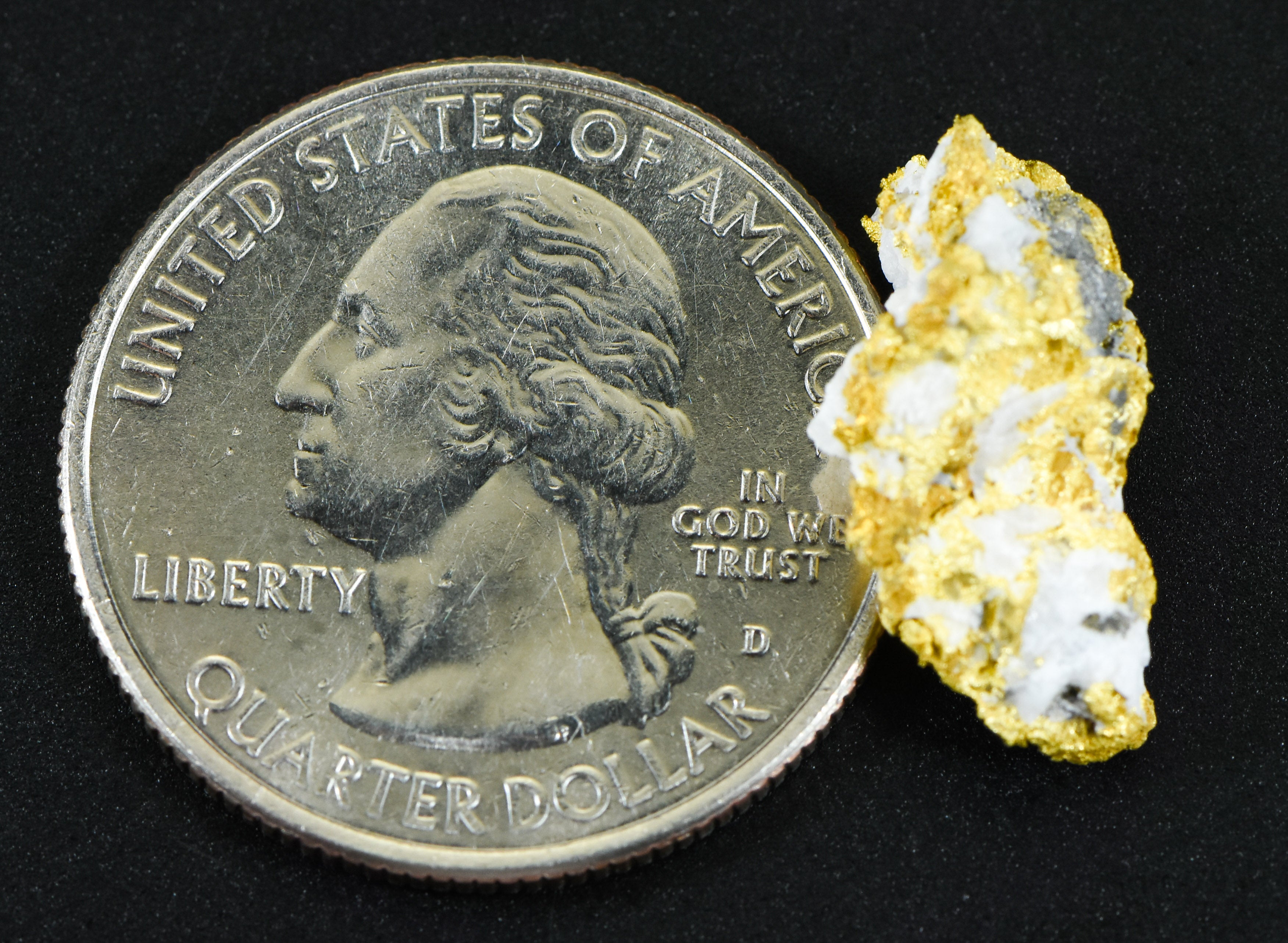 #OM-152 Crystalline Gold Nugget Specimen 2.98 Grams Oriental Mine Sierra County California Rare