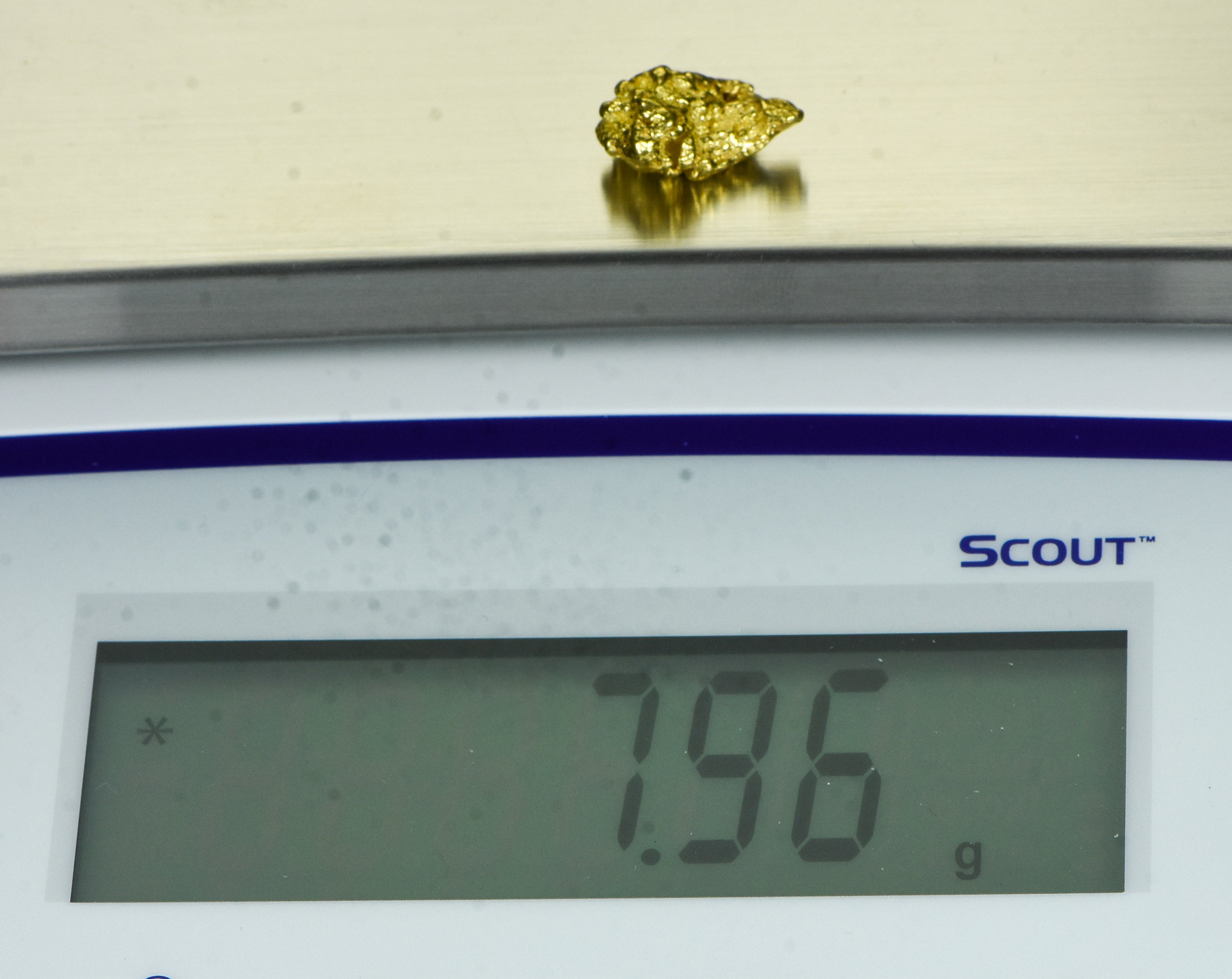#384 Alaskan BC Natural Gold Nugget 7.96 Grams Genuine
