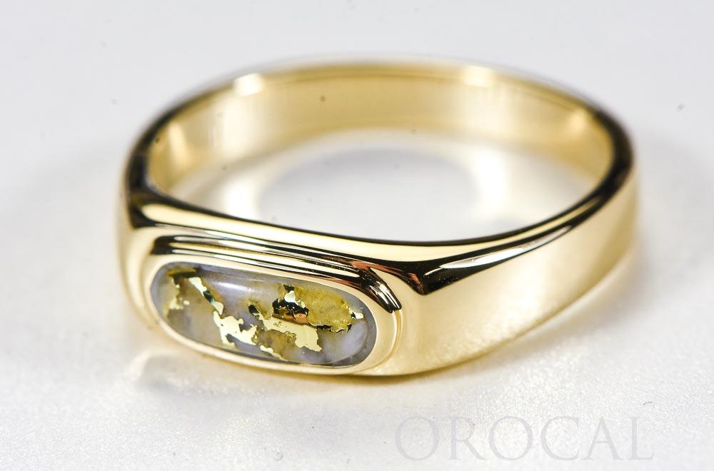 Gold Quartz Ring "Orocal" RM880Q Genuine Hand Crafted Jewelry - 14K Gold Casting