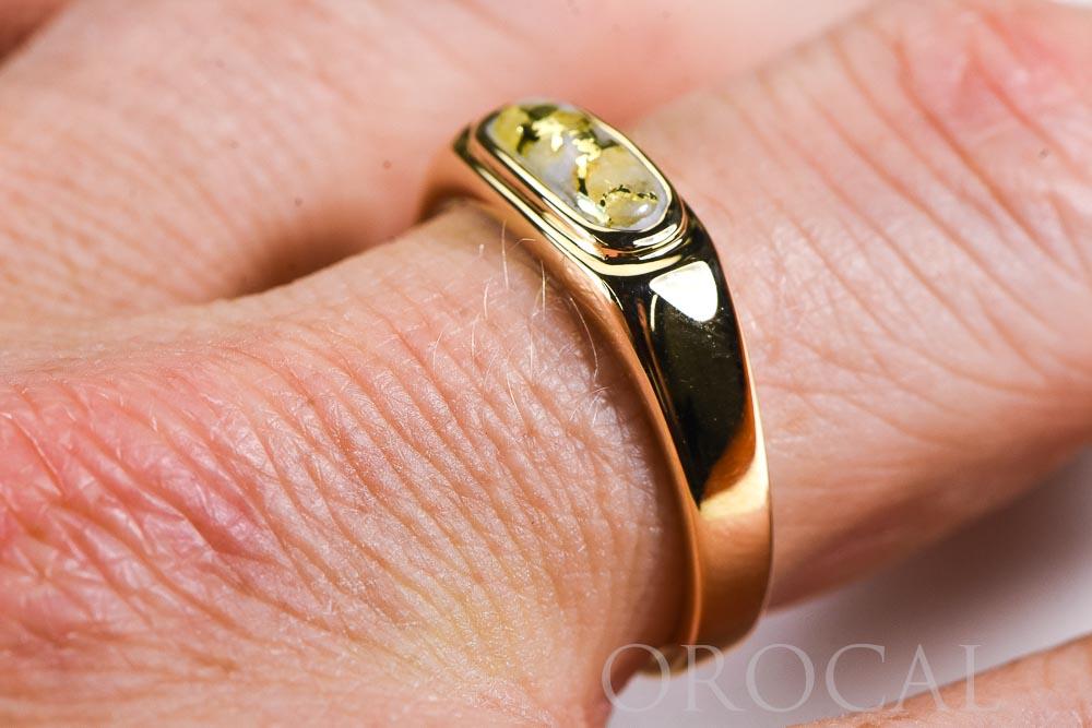 Gold Quartz Ring "Orocal" RM880Q Genuine Hand Crafted Jewelry - 14K Gold Casting