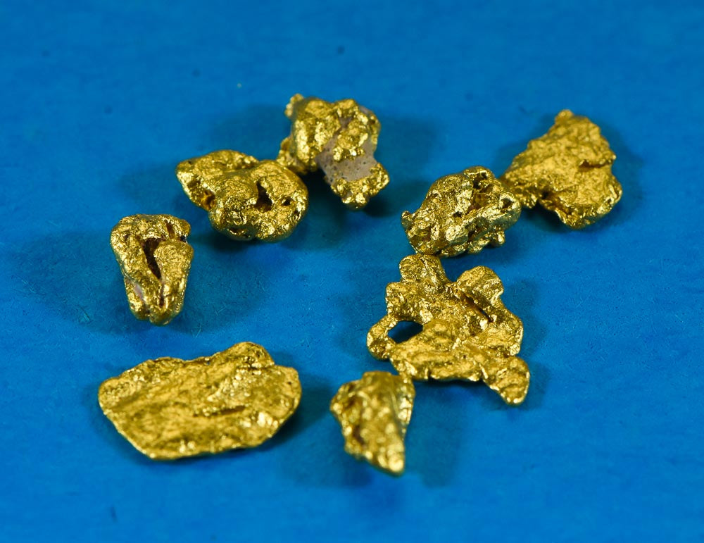 Sonora Gold Nuggets 2 Grams of #10-#8 Mesh Gold Authentic Natural