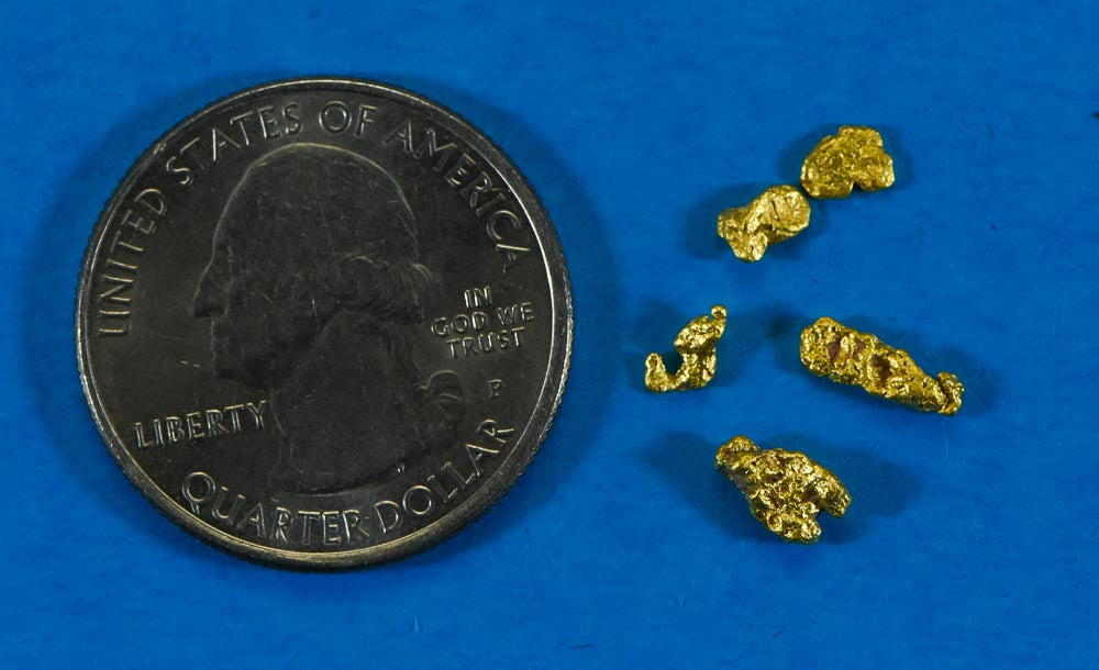 Sonora Gold Nuggets 1 Gram of #12 Mesh Gold Authentic Natural