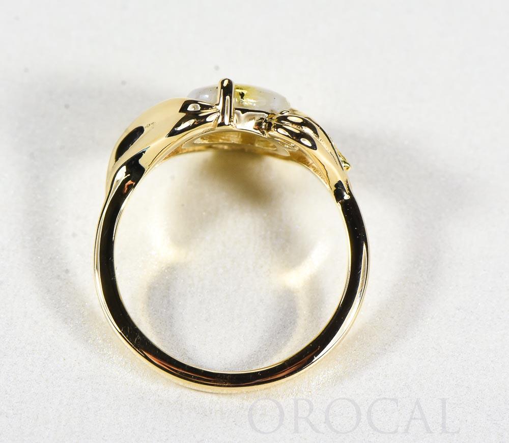 Gold Quartz Ladies Ring "Orocal" RL1137DNQ Genuine Hand Crafted Jewelry - 14K Gold Casting