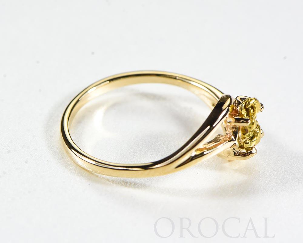 Gold Nugget Ladies Ring "Orocal" RL696N Genuine Hand Crafted Jewelry - 14K Casting