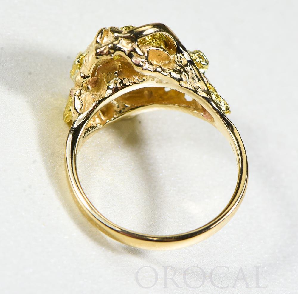 Gold Nugget Ladies Ring "Orocal" RL232 Genuine Hand Crafted Jewelry - 14K Casting