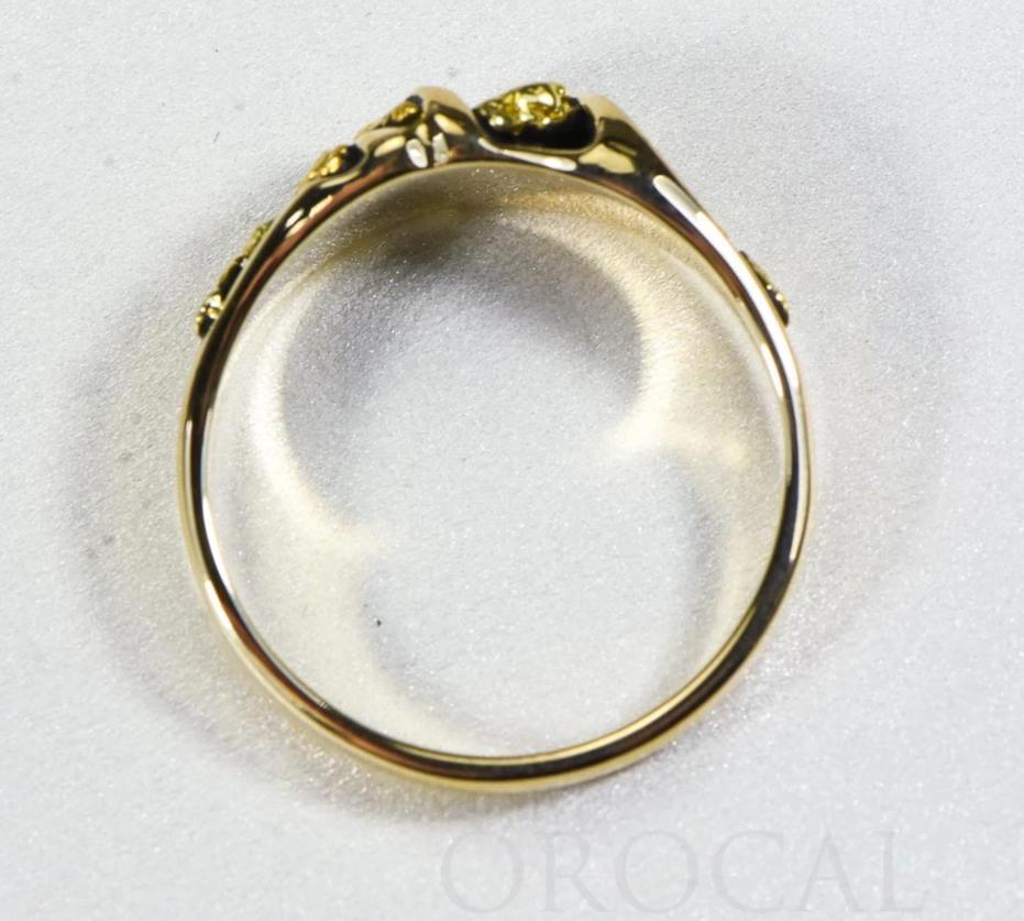 Gold Nugget Men's Ring "Orocal" RM487 Genuine Hand Crafted Jewelry - 14K Casting