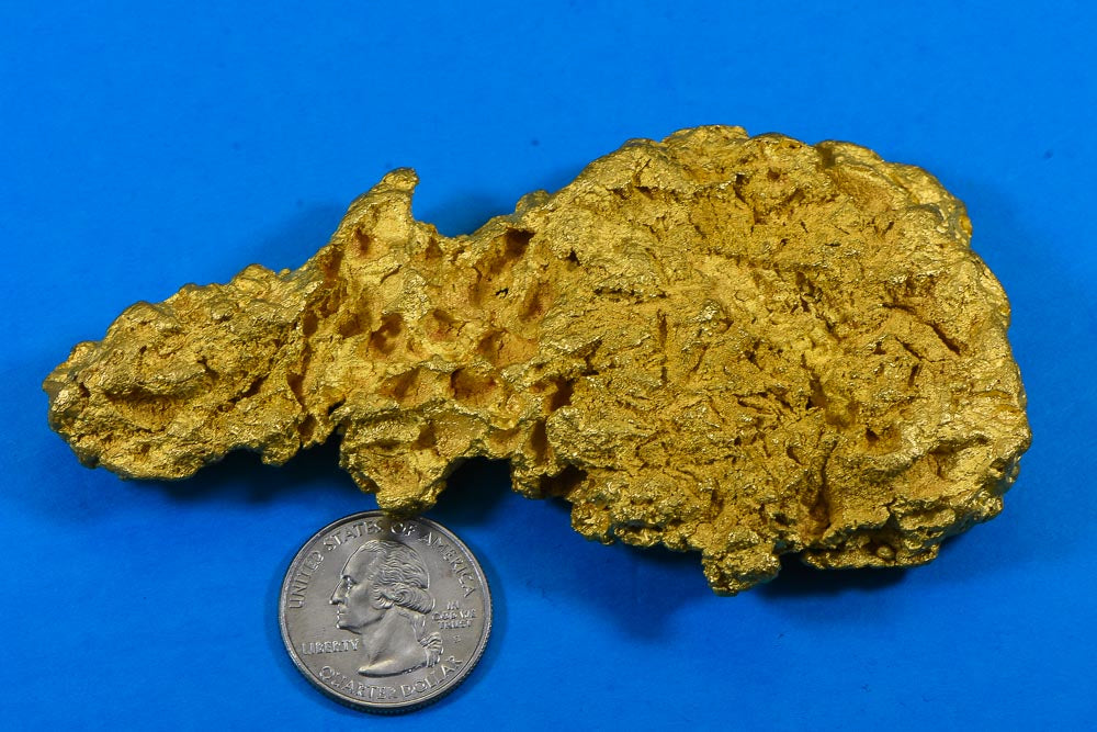 Large Natural Gold Nugget Australian 585.80 Grams 18.83 Troy Ounces Very Rare