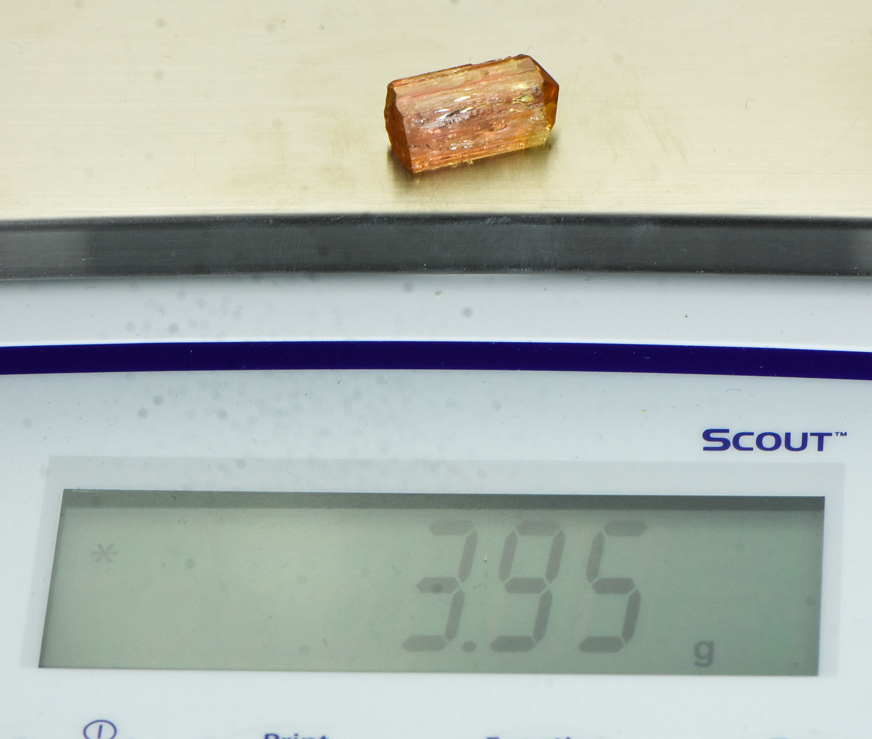 #22 Natural Brazilian Imperial Topaz 3.95 grams