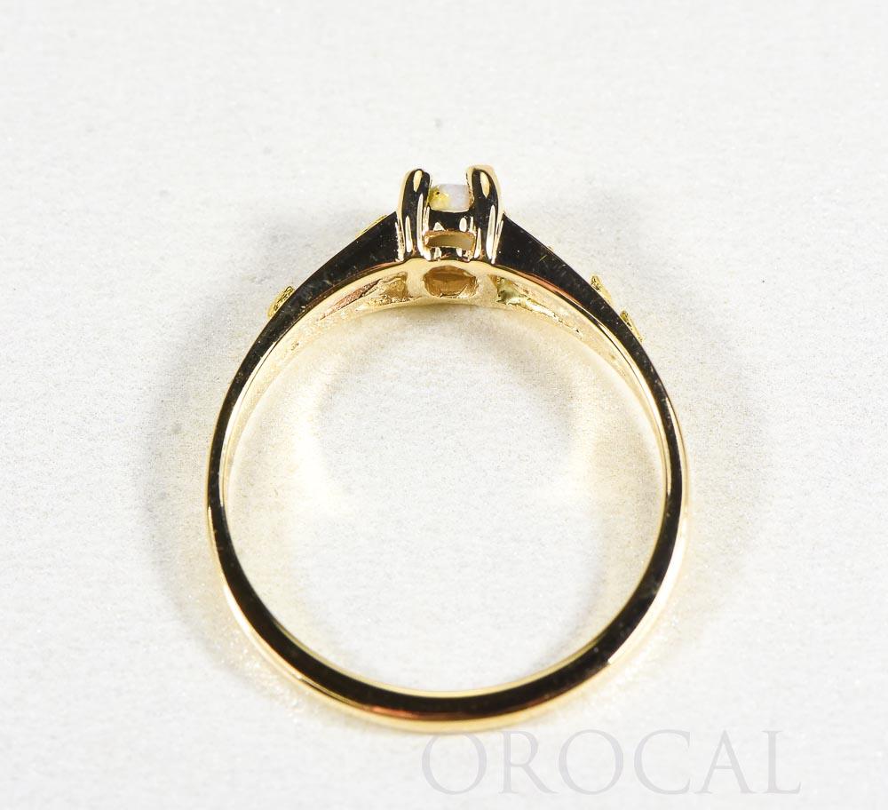 Gold Quartz Ladies Ring "Orocal" RL1024Q Genuine Hand Crafted Jewelry - 14K Gold Casting