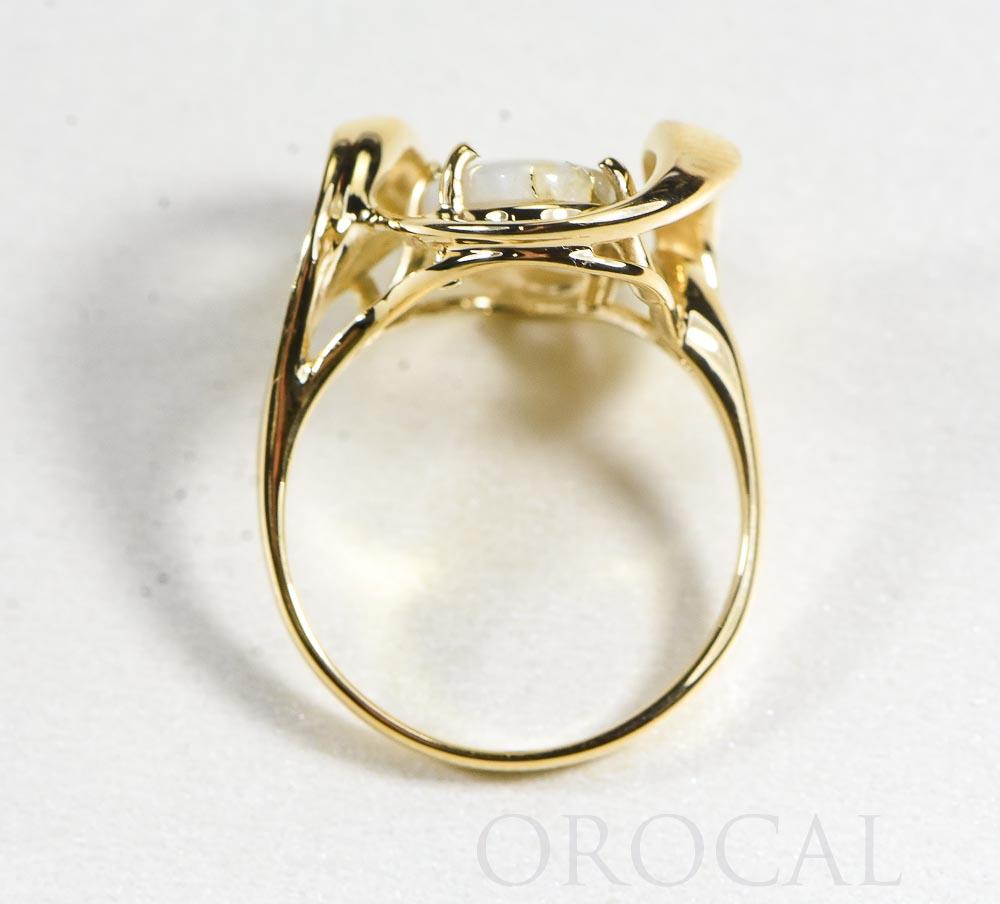 Gold Quartz Ladies Ring "Orocal" RL1028Q Genuine Hand Crafted Jewelry - 14K Gold Casting