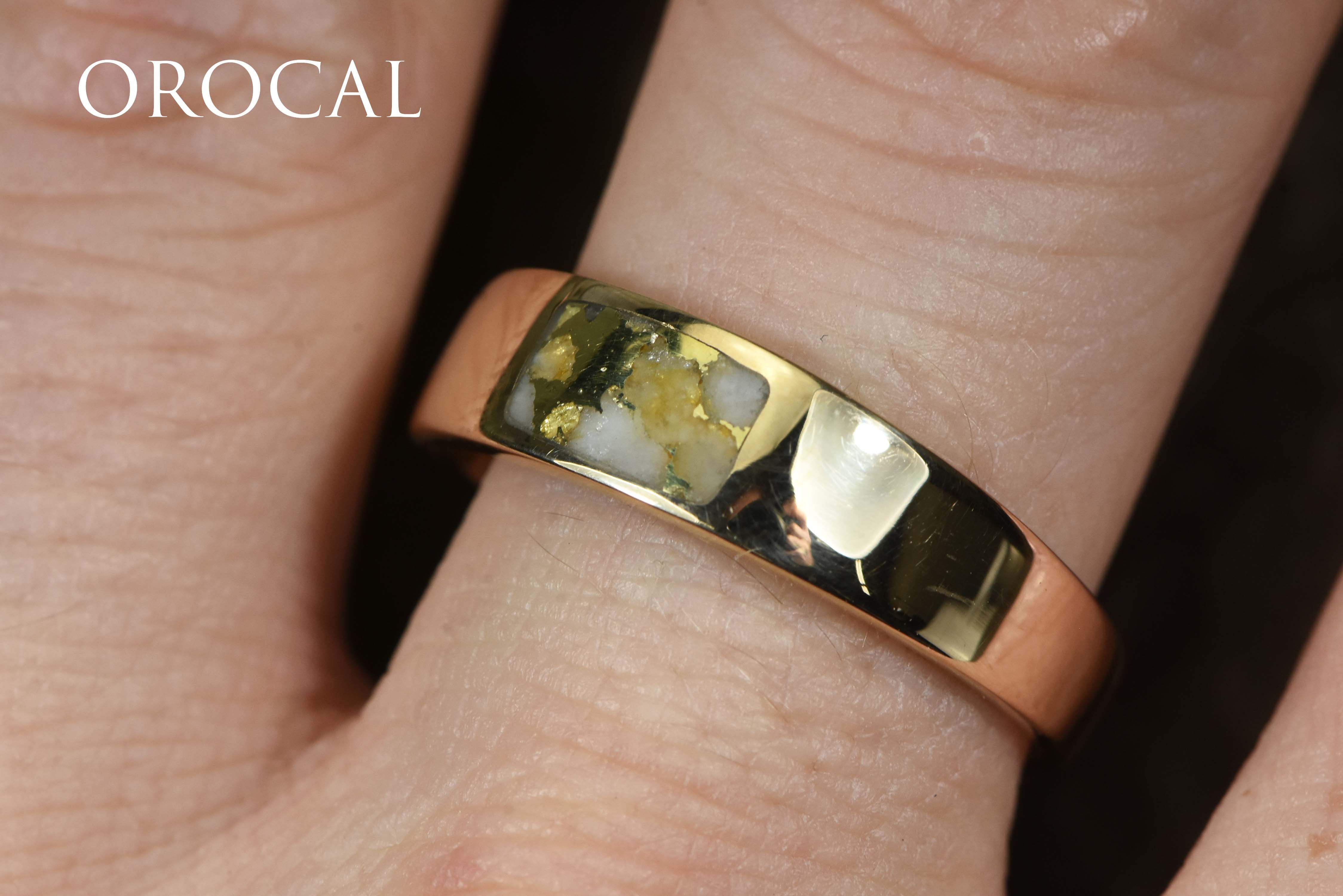 Gold Quartz Ring "Orocal" RM652Q1 Genuine Hand Crafted Jewelry - 14K Gold Casting