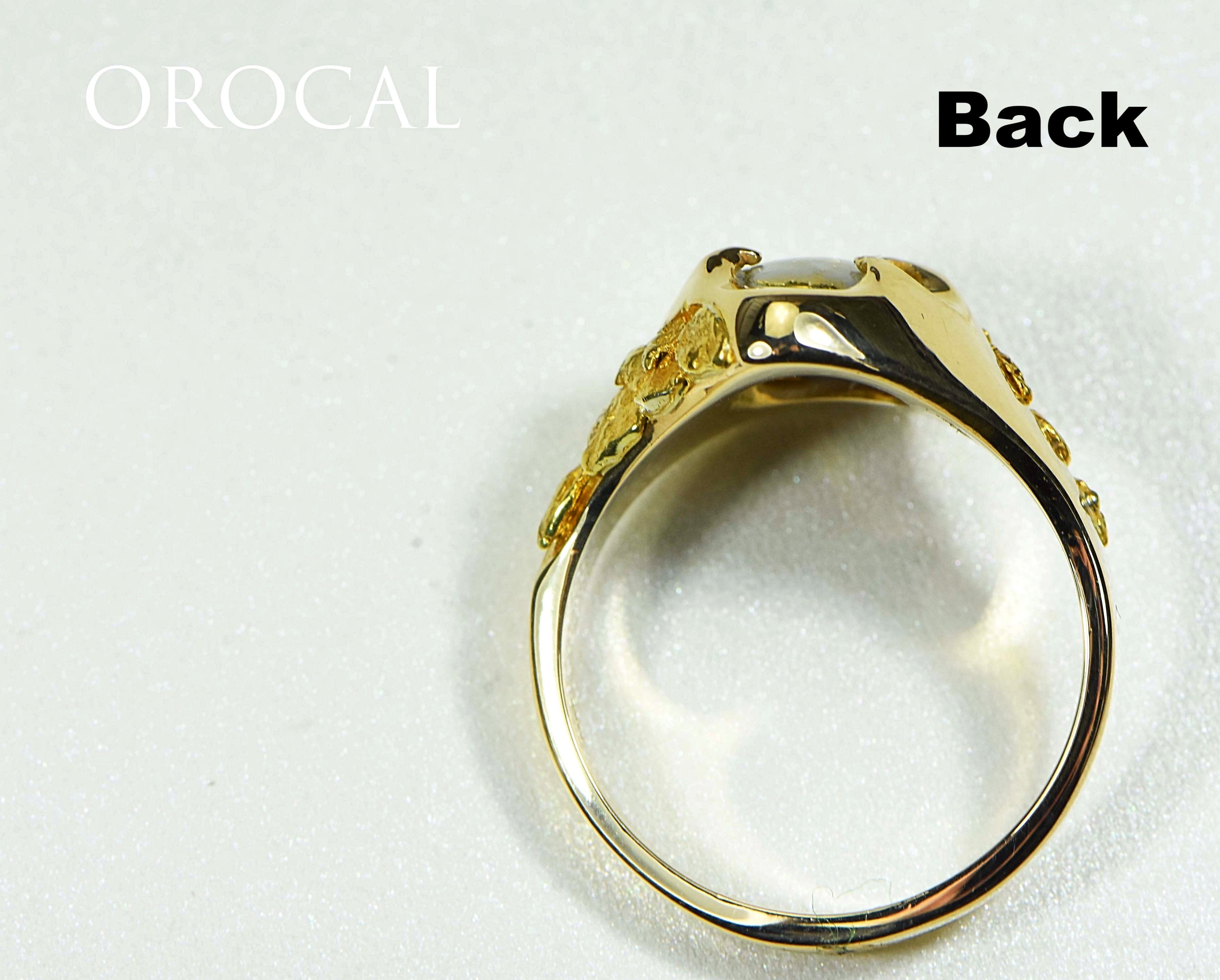 Gold Quartz Ring "Orocal" RMEQ109 Genuine Hand Crafted Jewelry - 14K Gold Casting