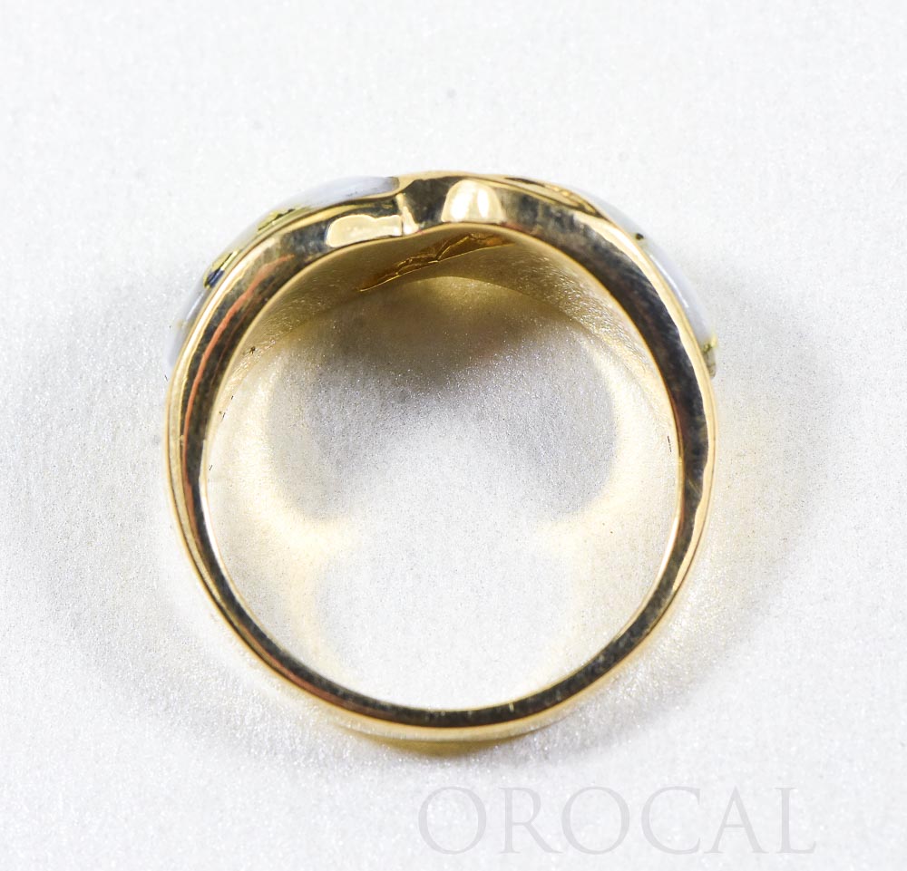 Gold Quartz Ring "Orocal" RL782D15Q Genuine Hand Crafted Jewelry - 14K Gold Casting