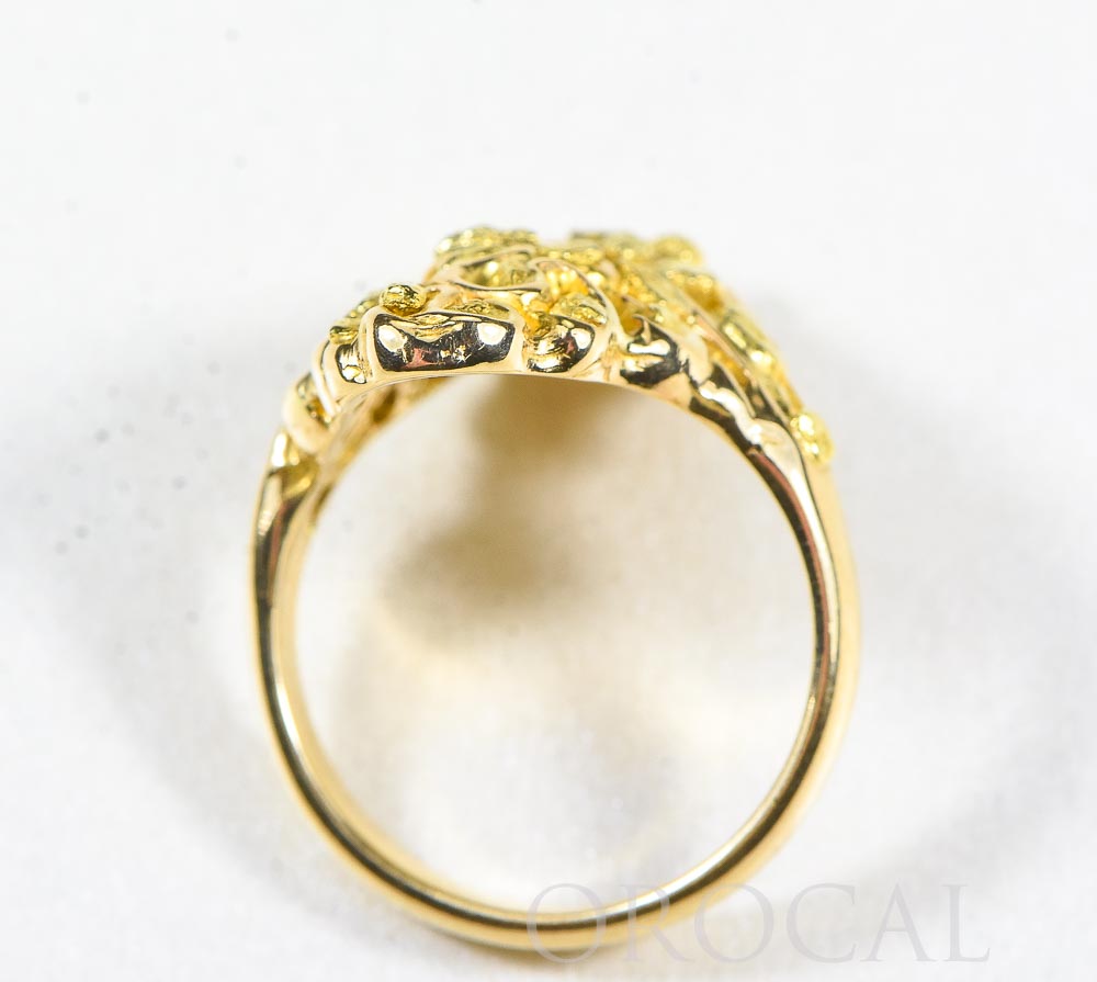 Gold Nugget Ladies Ring "Orocal" RL239 Genuine Hand Crafted Jewelry - 14K Gold Casting