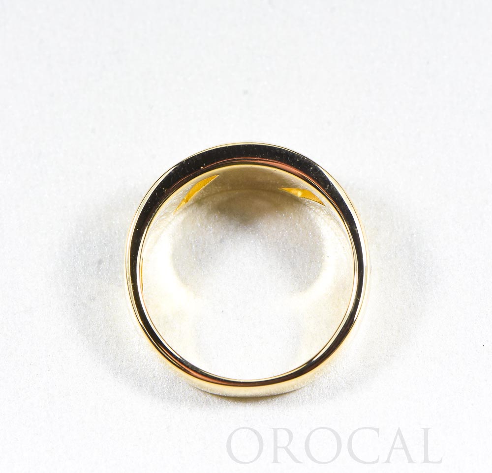 Gold Quartz Ring "Orocal" RL968D18NQ Genuine Hand Crafted Jewelry - 14K Gold Casting