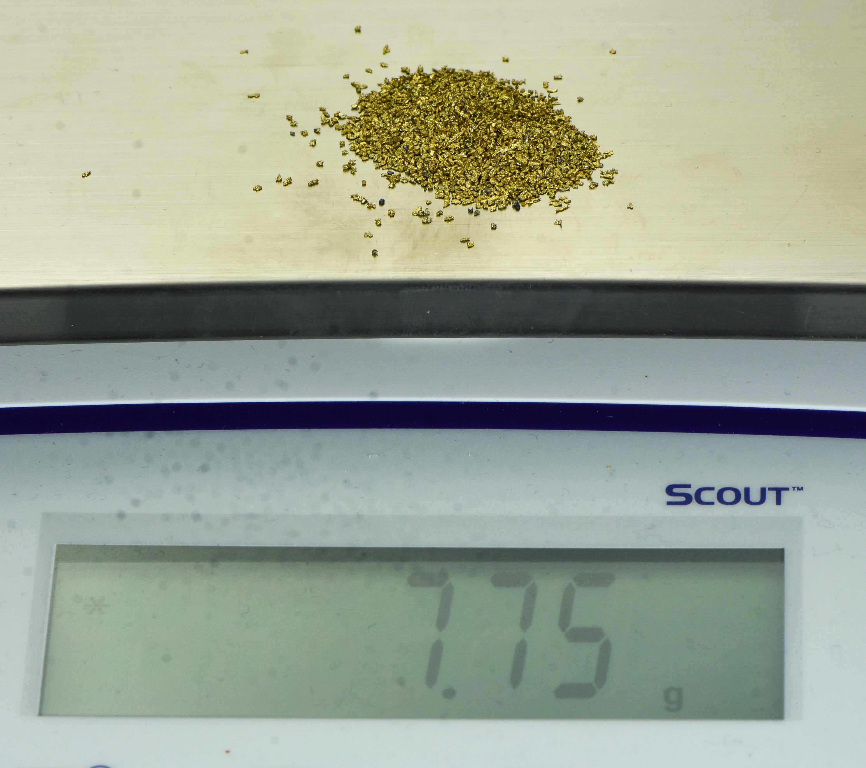 Alaskan Yukon Gold Rush Nuggets #30 Mesh 1/4Troy Oz 7.75 Grams Super Fine Gold