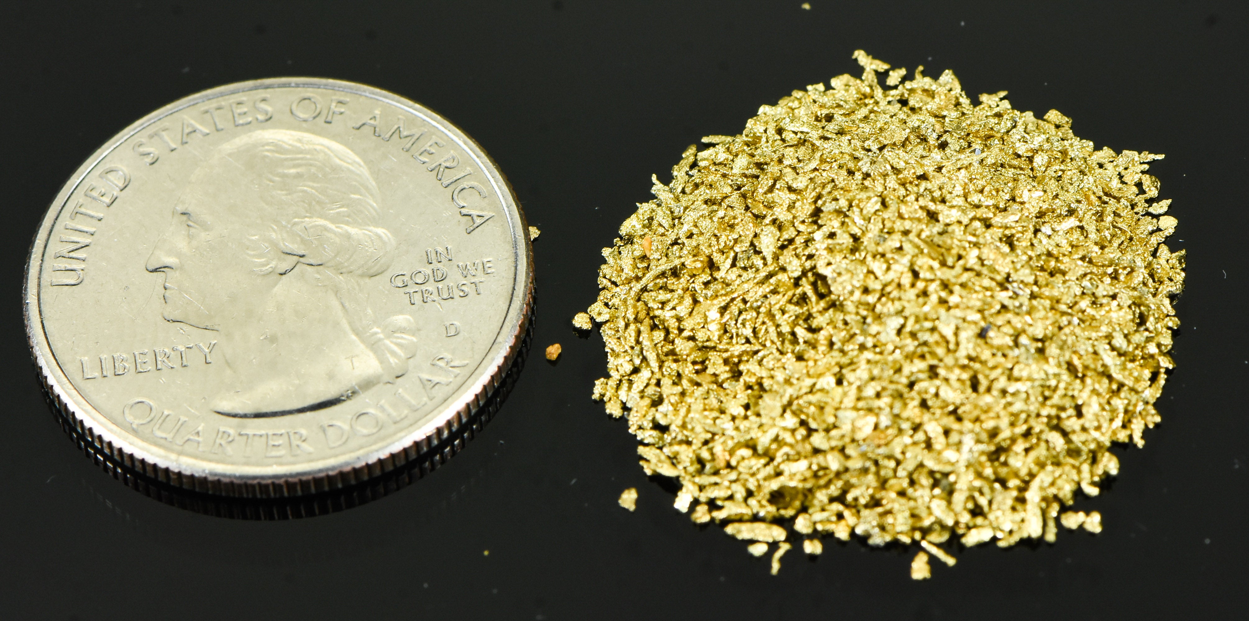 Alaskan Yukon Gold Rush Nuggets #30 Mesh 10 Grams of Super Small Fines