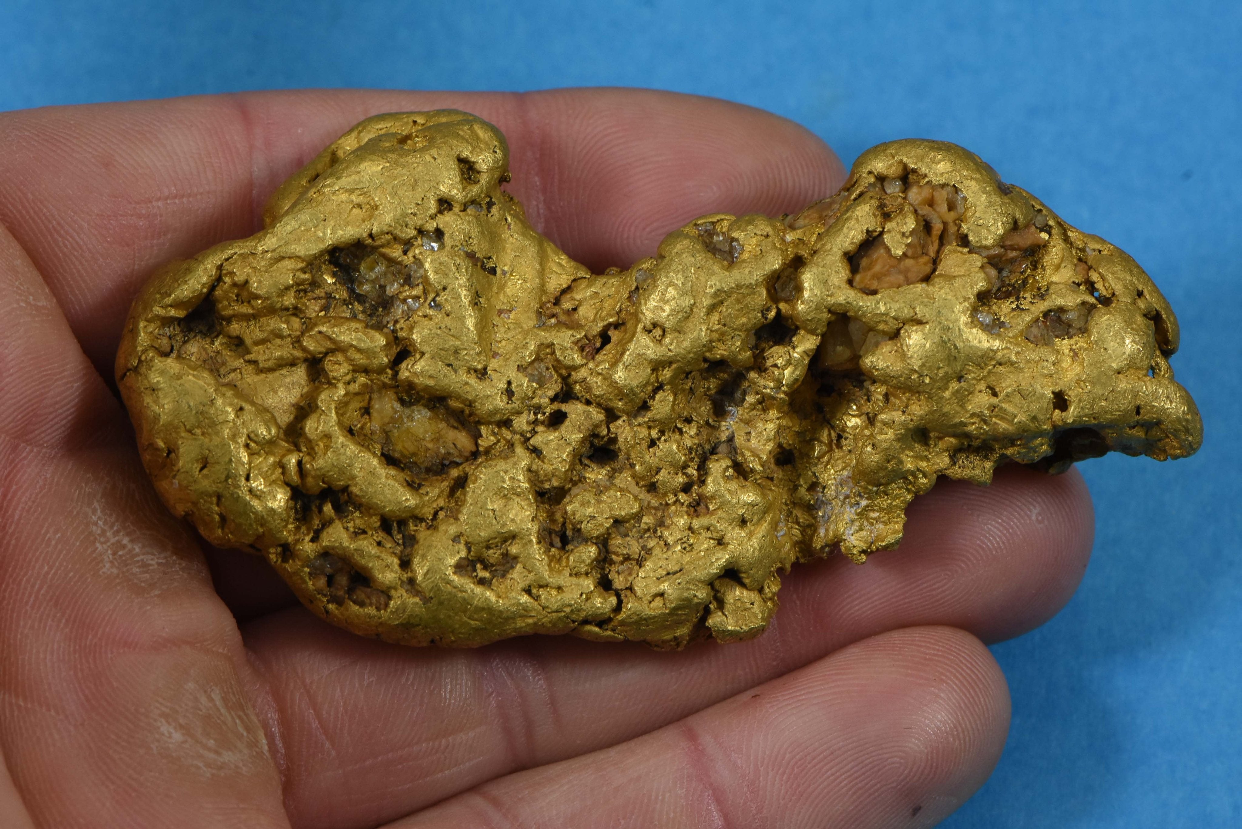 Large Alaskan Natural Gold Nugget 249.22 Grams Genuine 8.01 Troy Ounces 98.46% Pure