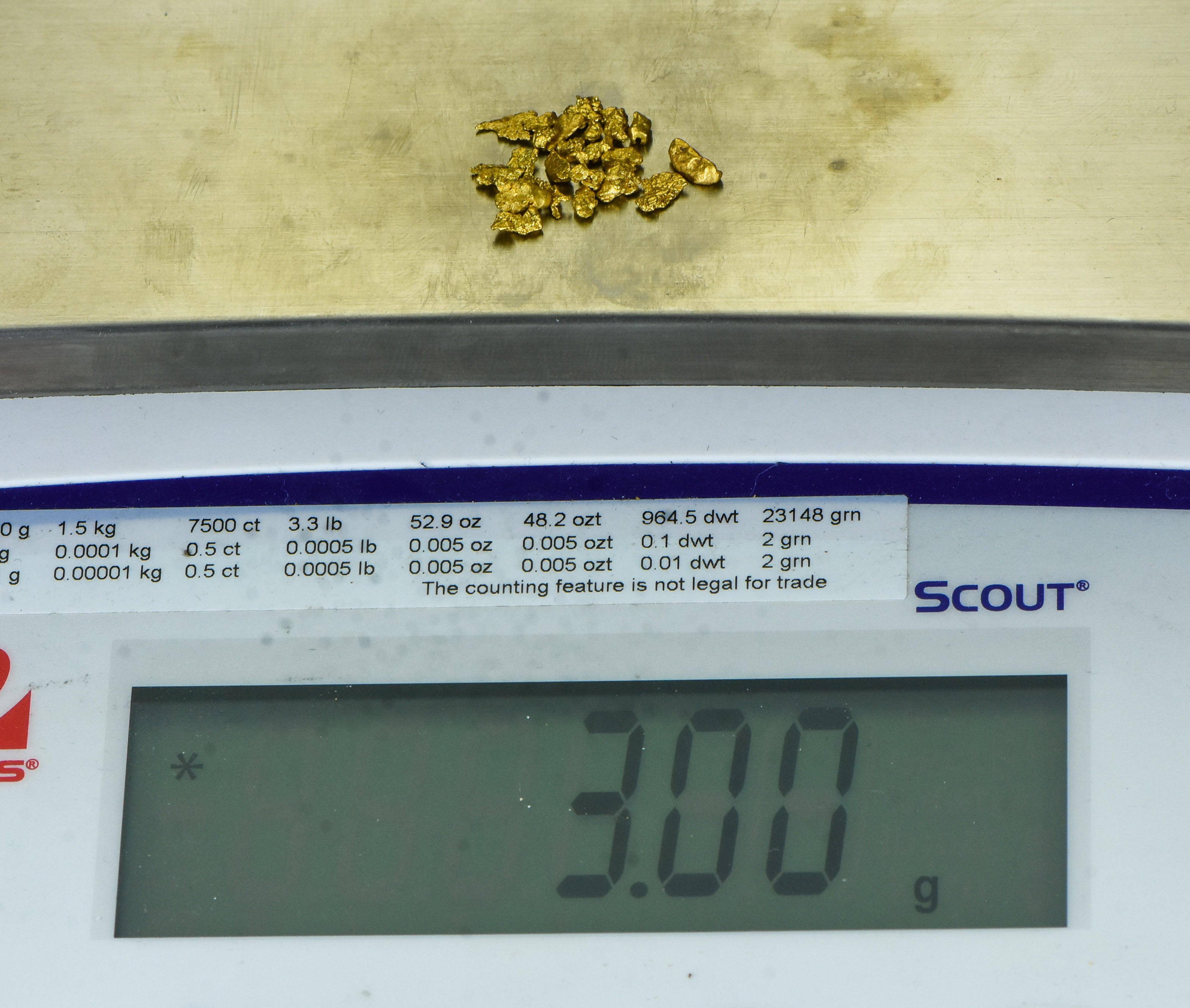 3 Grams Mixed Lot Natural Gold Nugget Australian #14-8 Mesh
