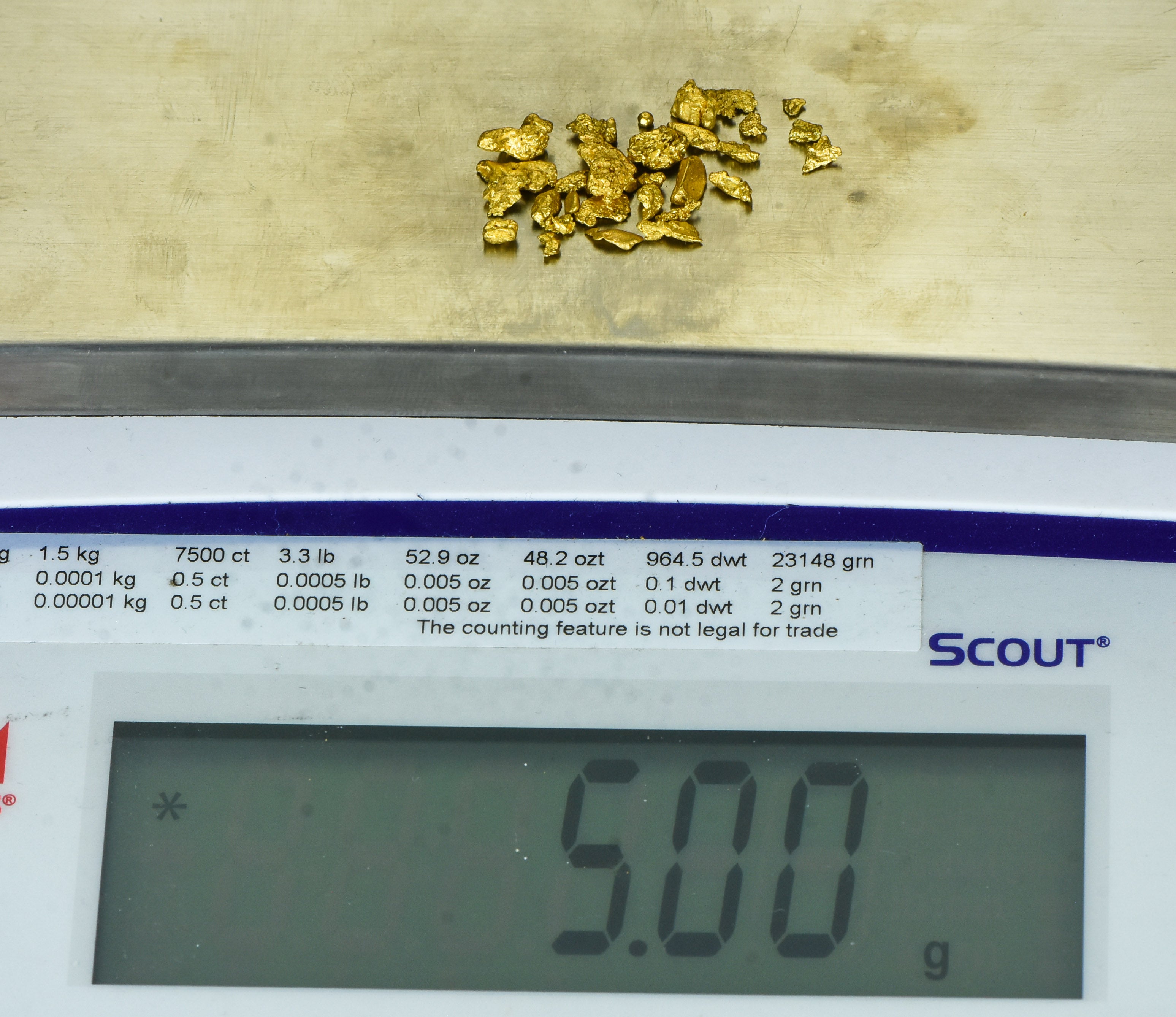 5 Gram Mixed Lot Natural Gold Nugget Australian #10-6 Mesh