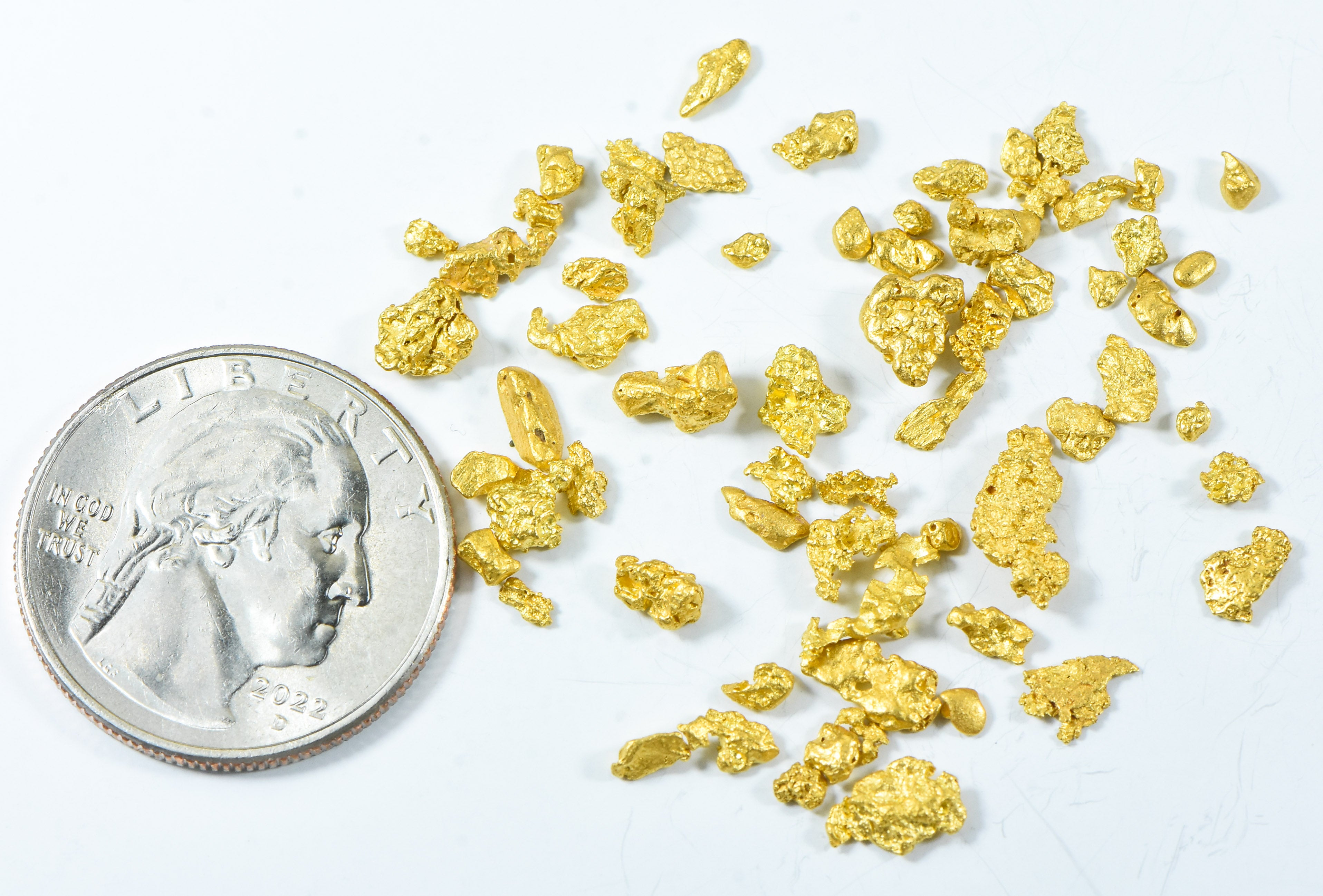 10 Grams Mixed Lot Natural Gold Nugget Australian #10-6 Mesh