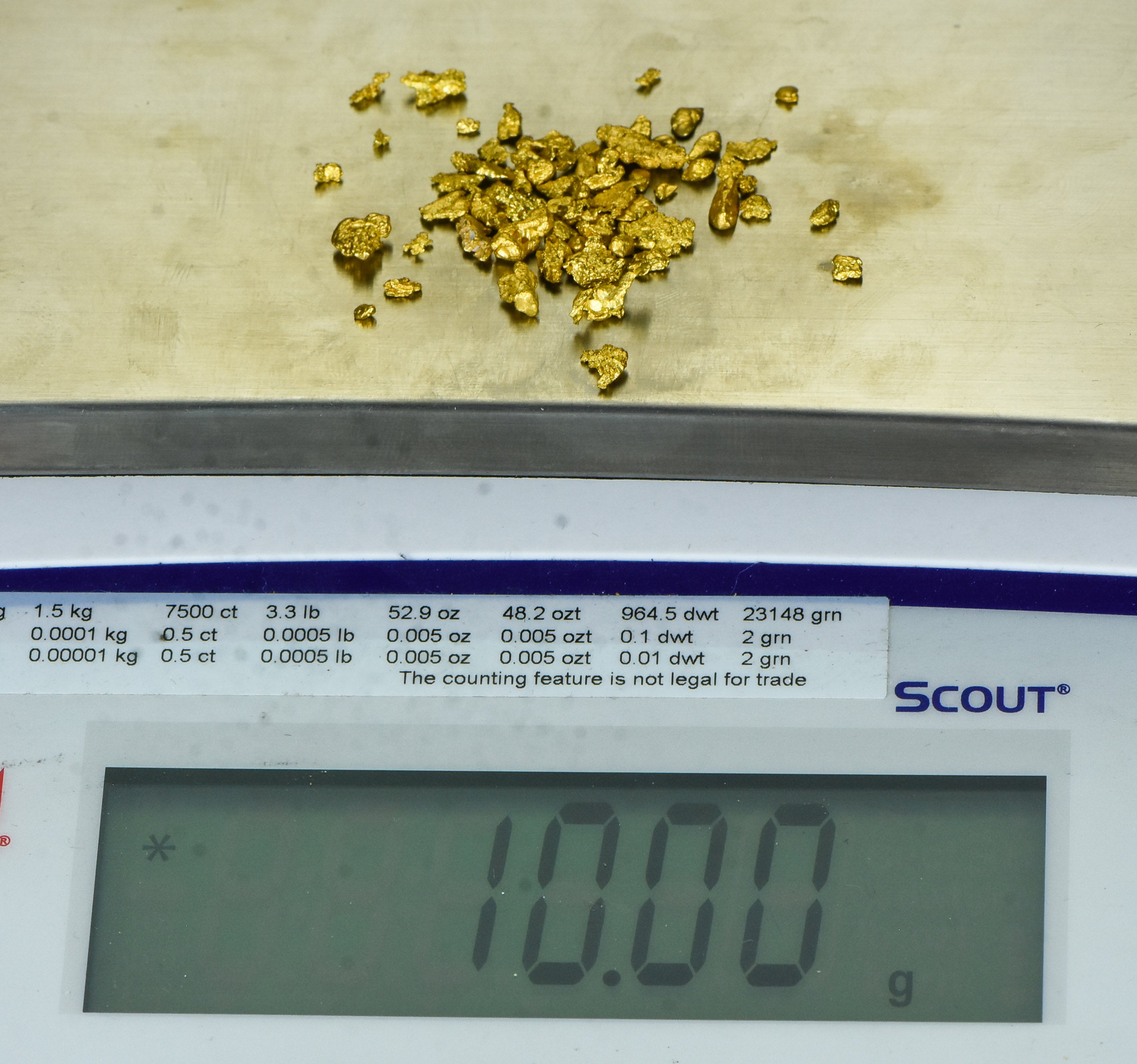 10 Grams Mixed Lot Natural Gold Nugget Australian #10-6 Mesh