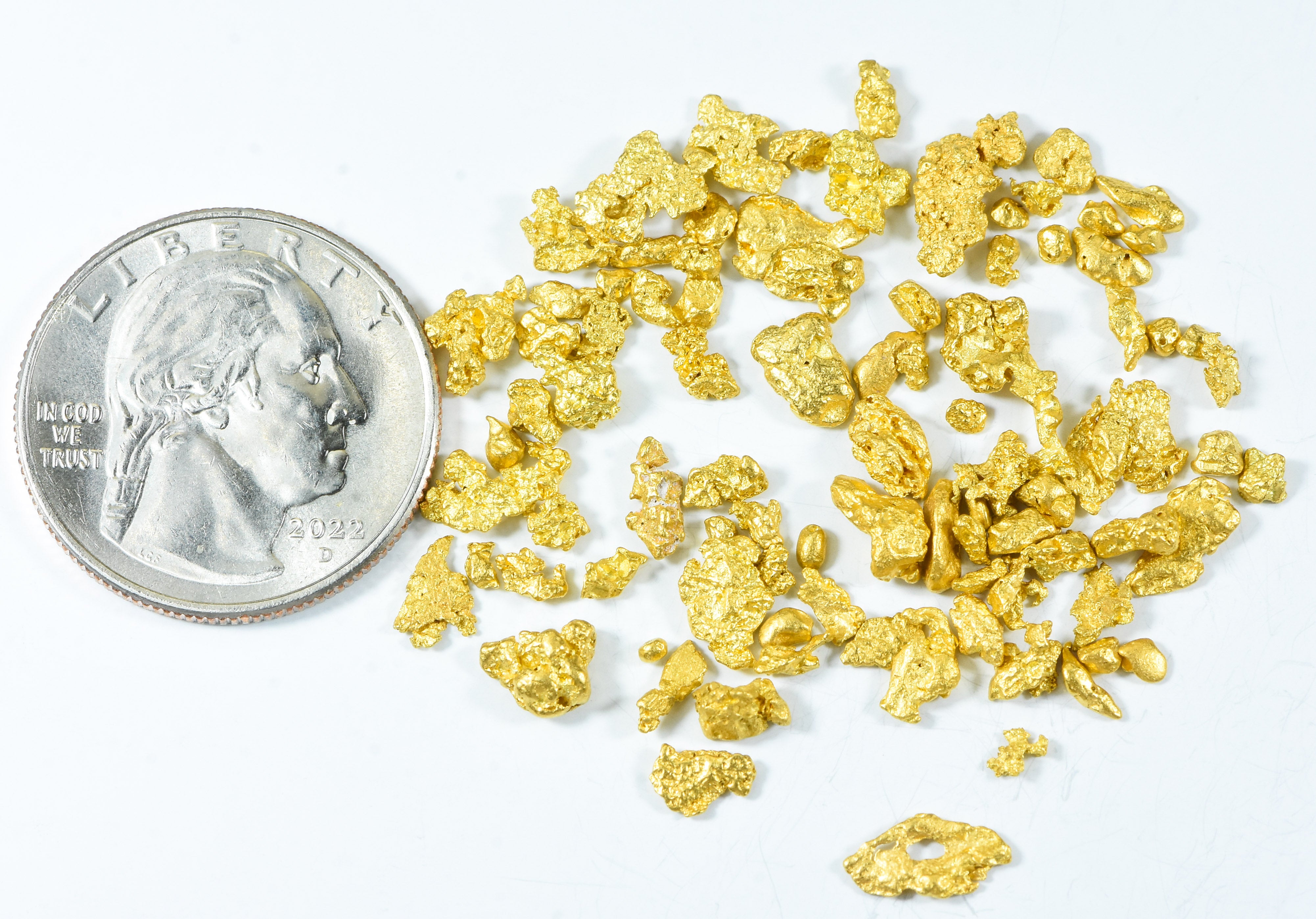 15.5 Grams Mixed Lot Natural Gold Nugget Australian #10-6 Mesh