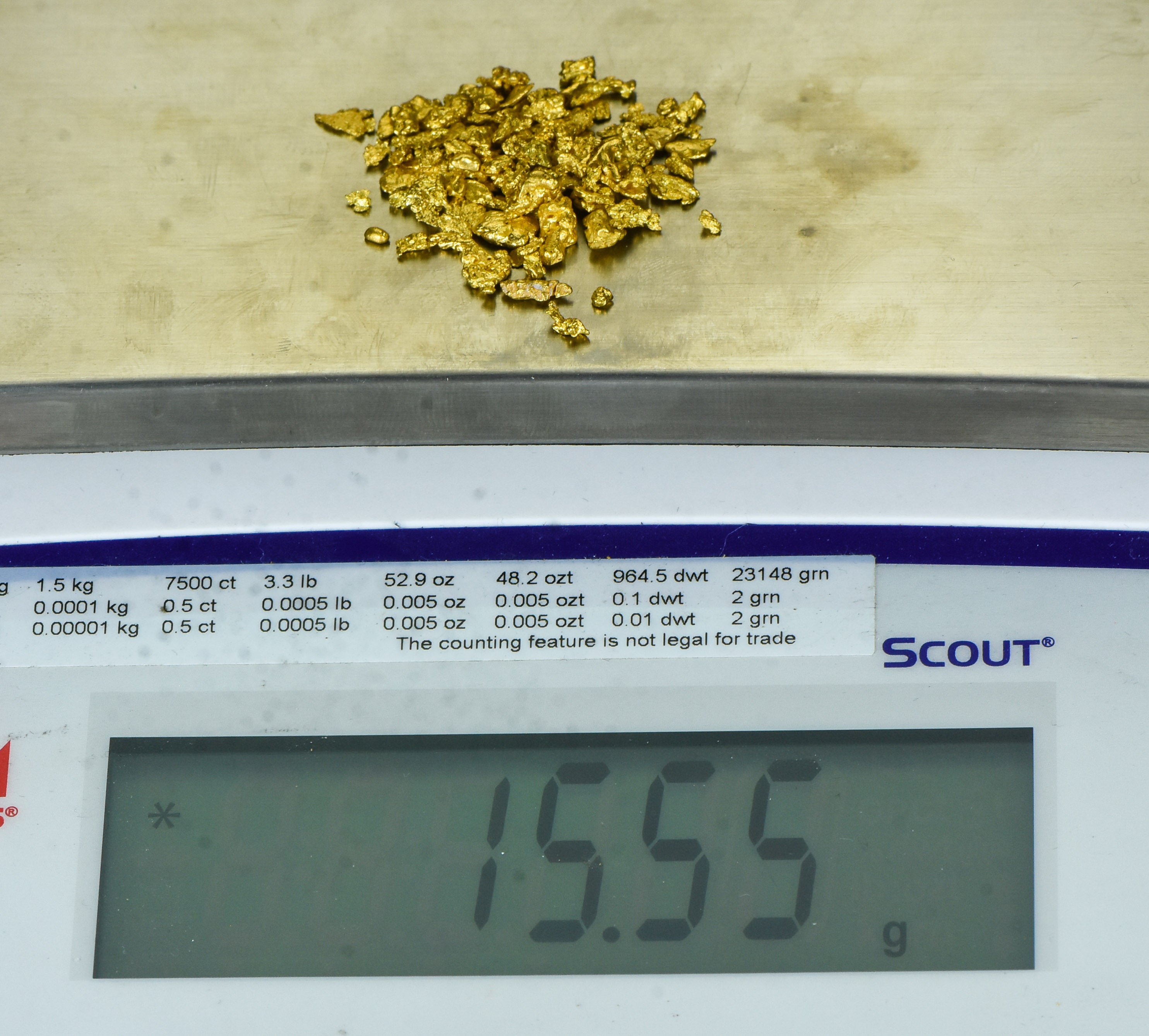 15.5 Grams Mixed Lot Natural Gold Nugget Australian #10-6 Mesh