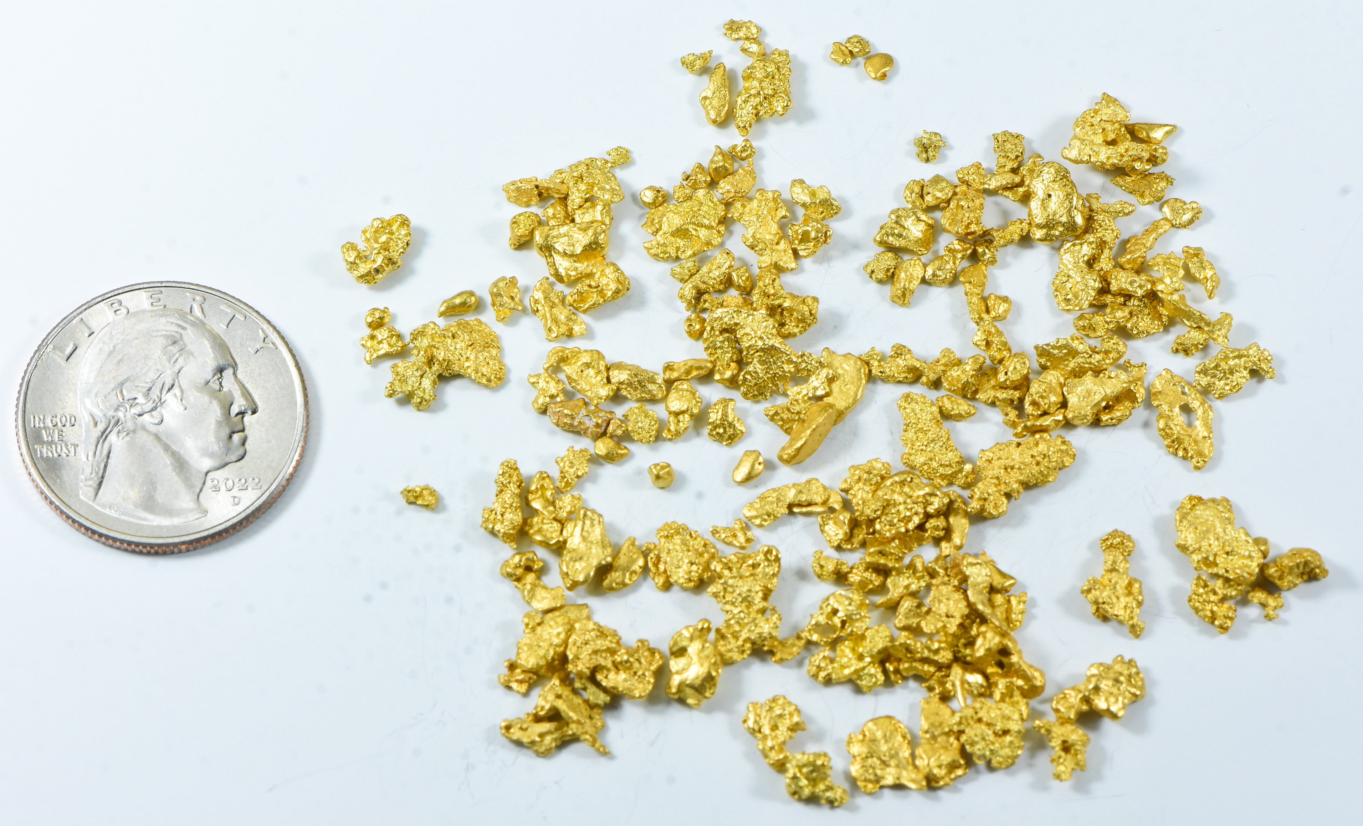 31.1 Grams Mixed Lot Natural Gold Nugget Australian #10-6 Mesh