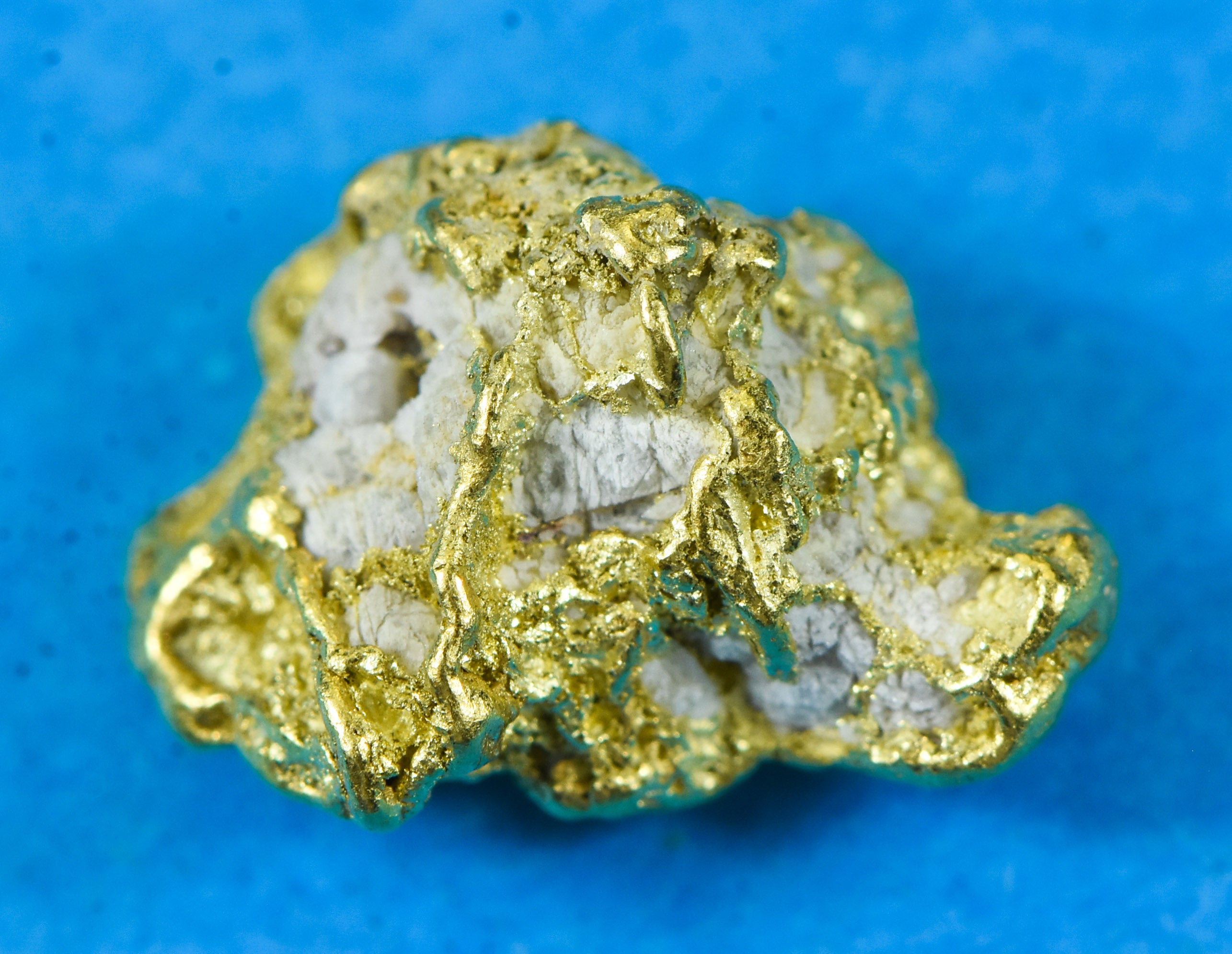 QN-29 "Alaskan BC Gold Nuggets with Quartz" Genuine 3.22 Grams
