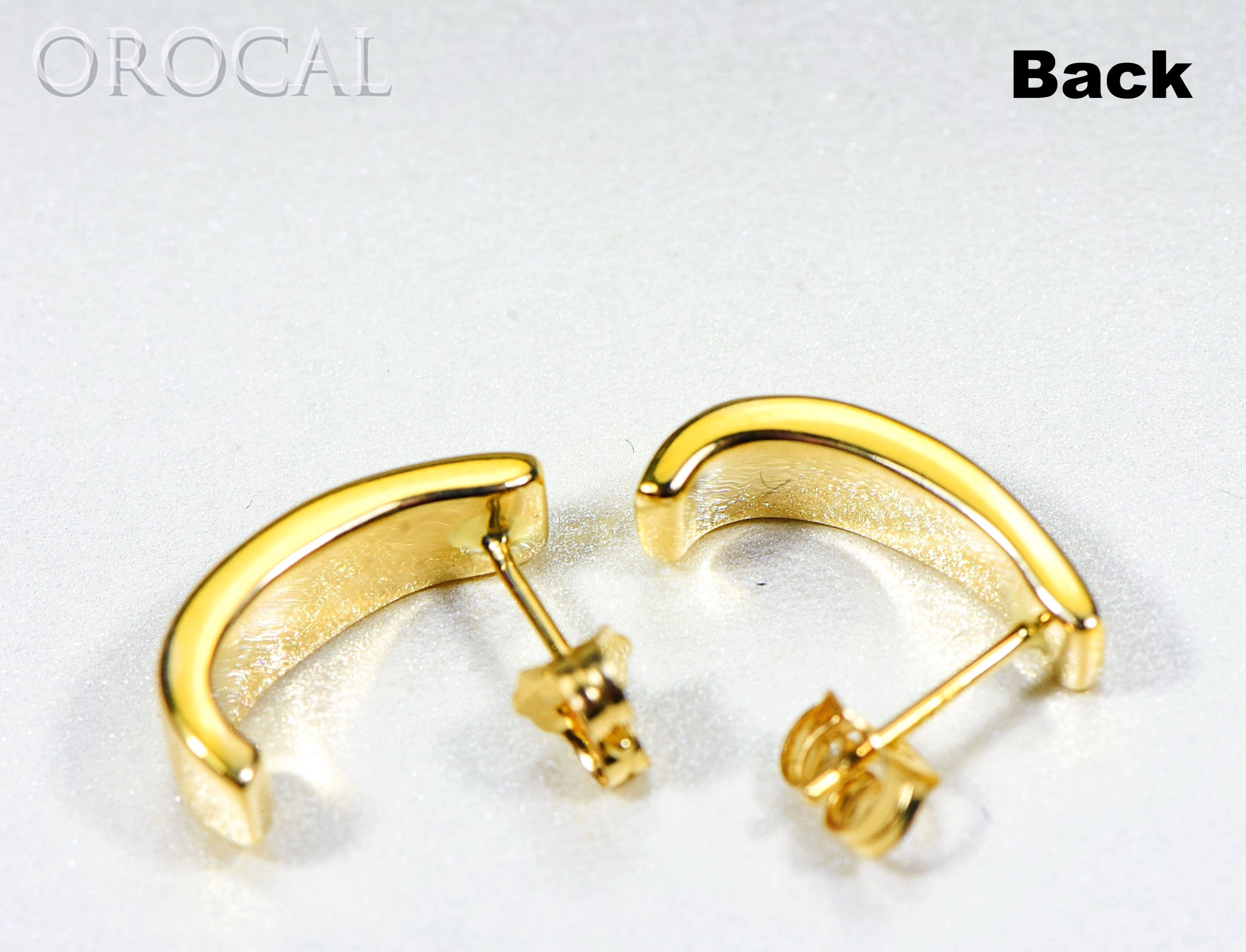 Gold Quartz Earrings "Orocal" EH41NQ Genuine Hand Crafted Jewelry - 14K Gold Casting