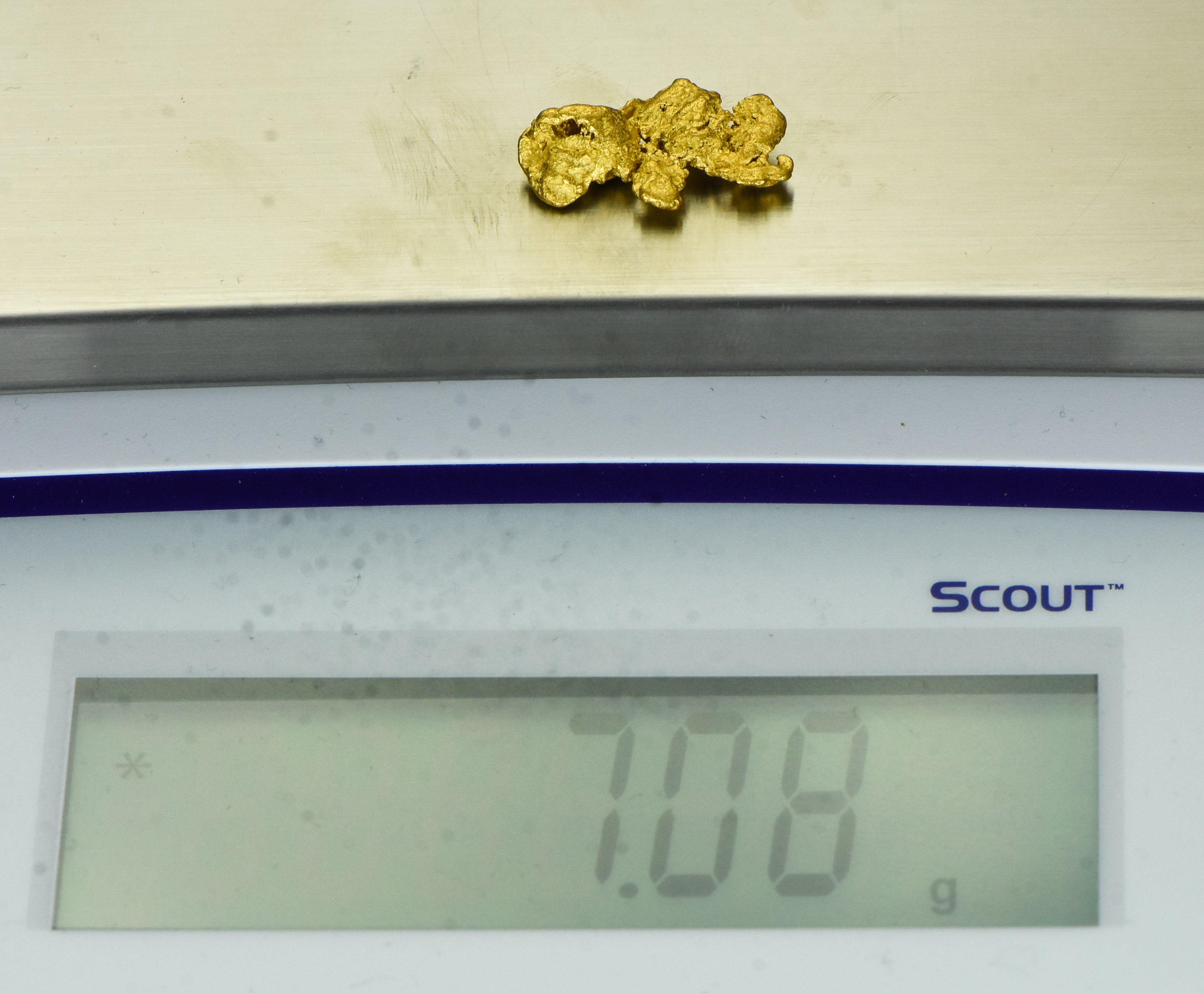 #1093 Natural Gold Nugget Australian 7.08 Grams Genuine