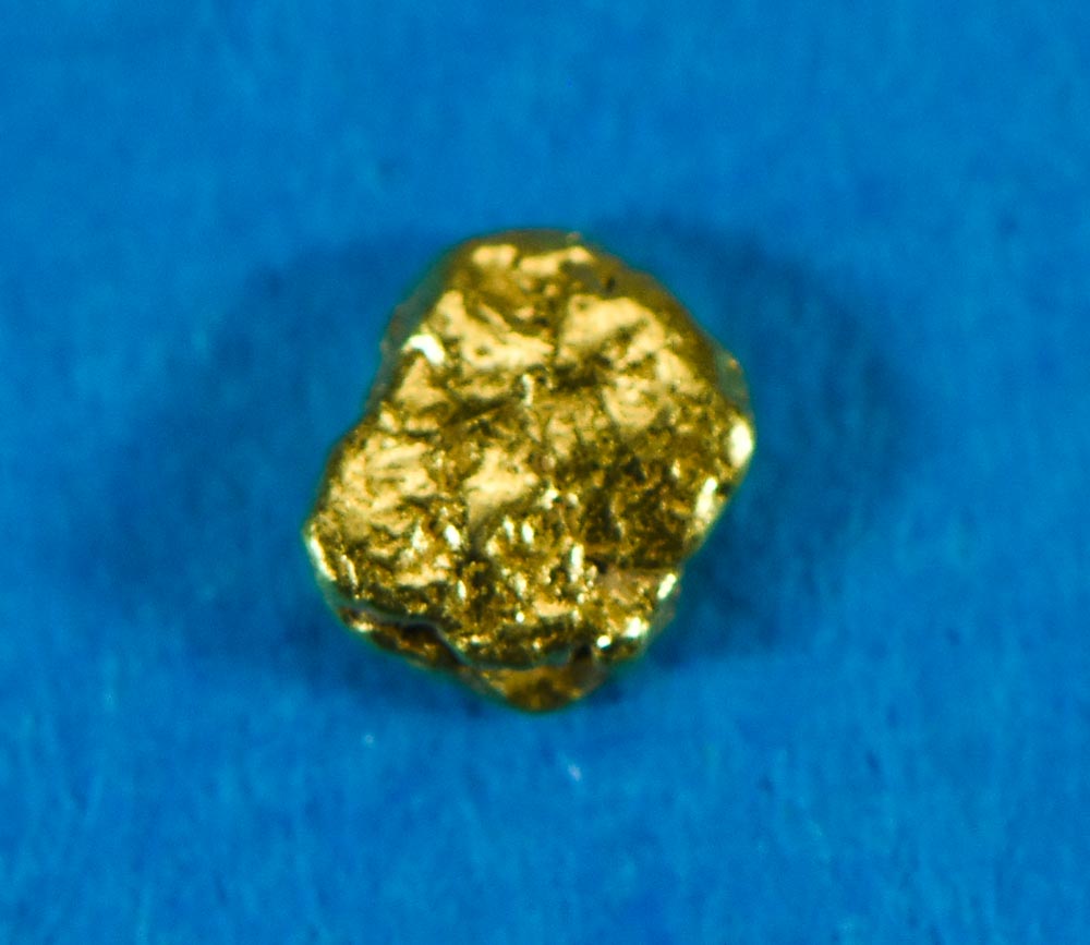 Alaskan-Yukon BC Gold Rush Natural Gold Nugget 0.05 Grams Genuine