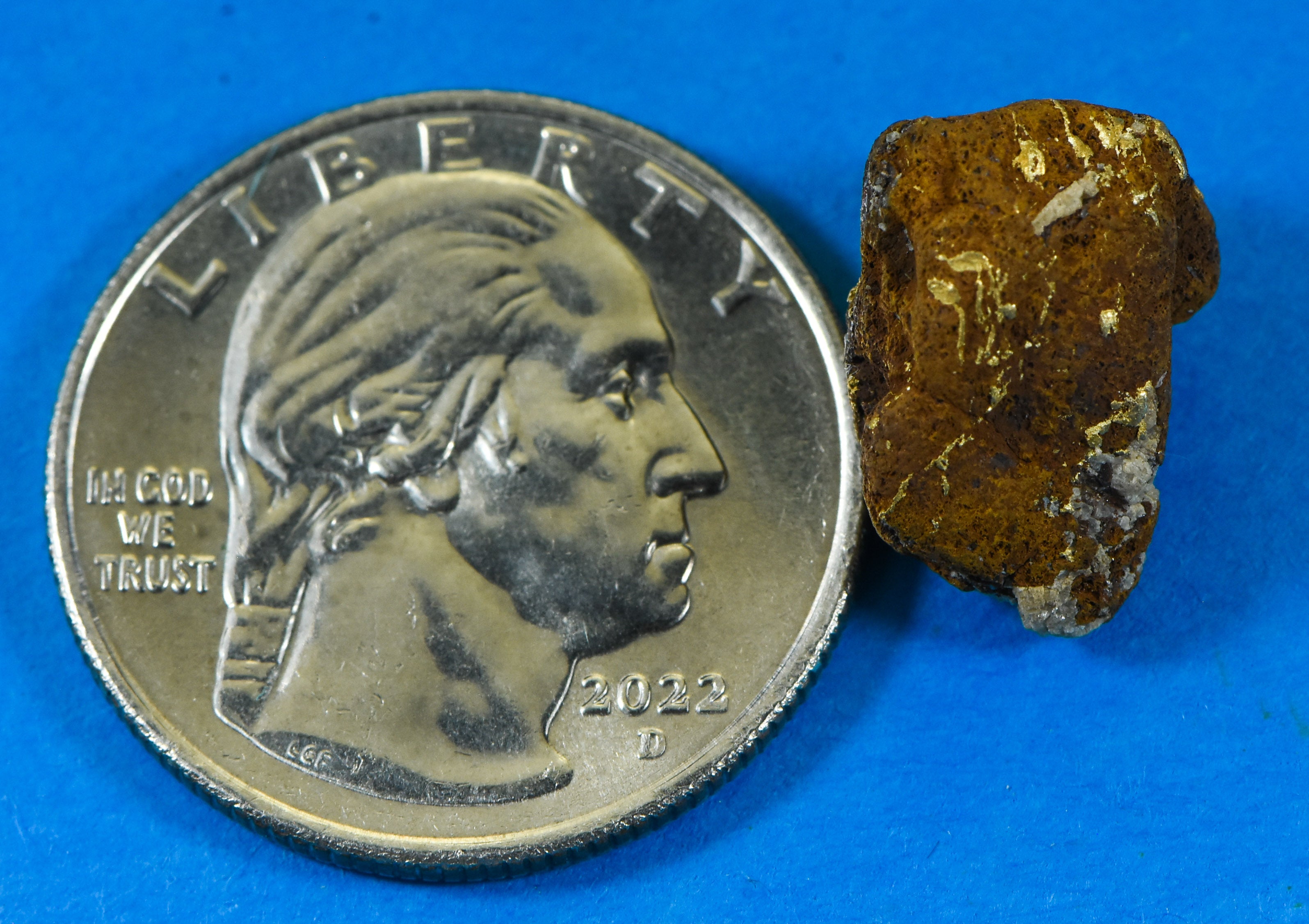 QN-81 "Alaskan BC Gold Nuggets with Quartz" Genuine 3.64 Grams