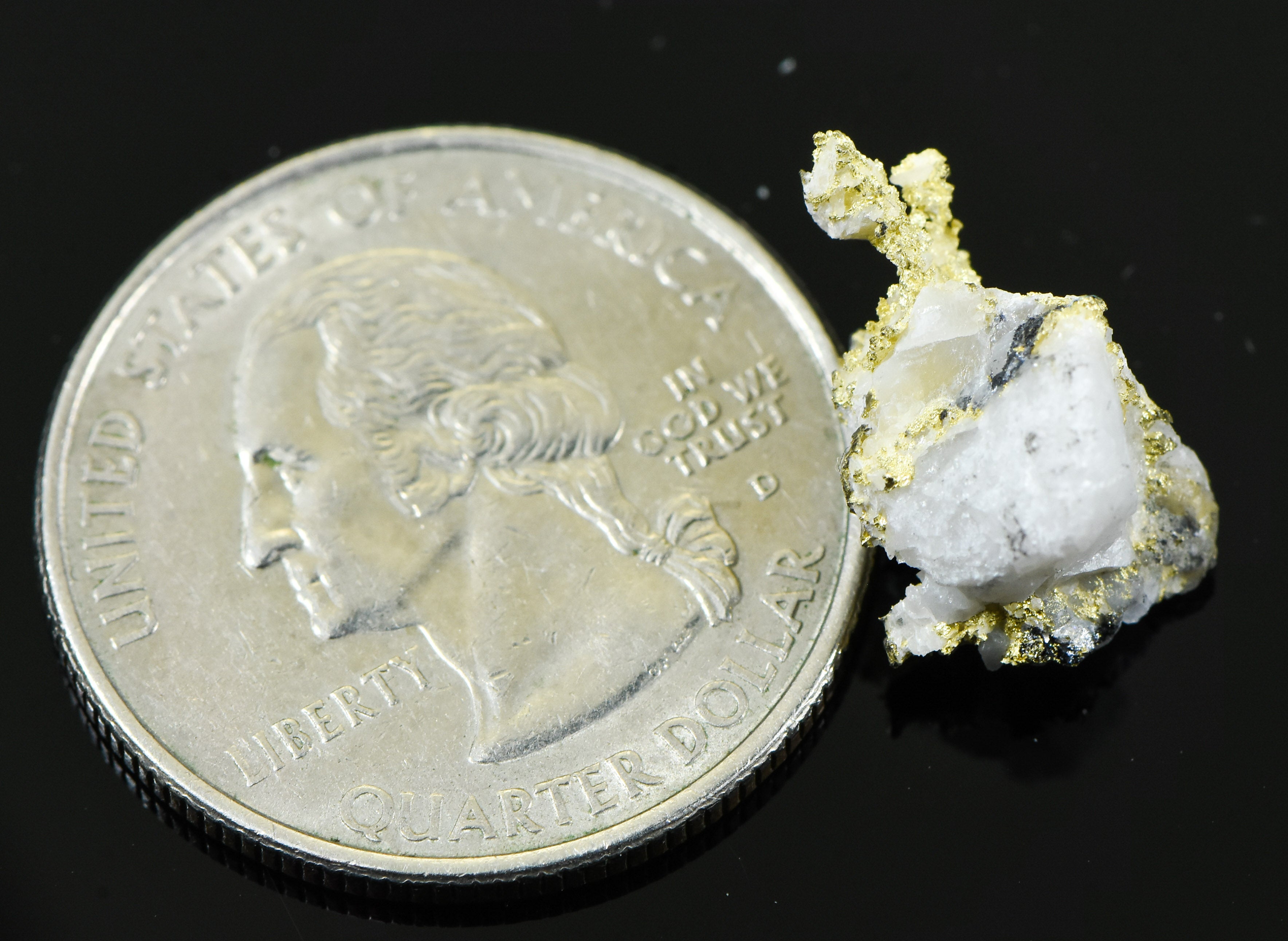 #K7-Crystalline Gold Nugget Specimen 2.57 Grams Kenton Mine Sierra County California Rare
