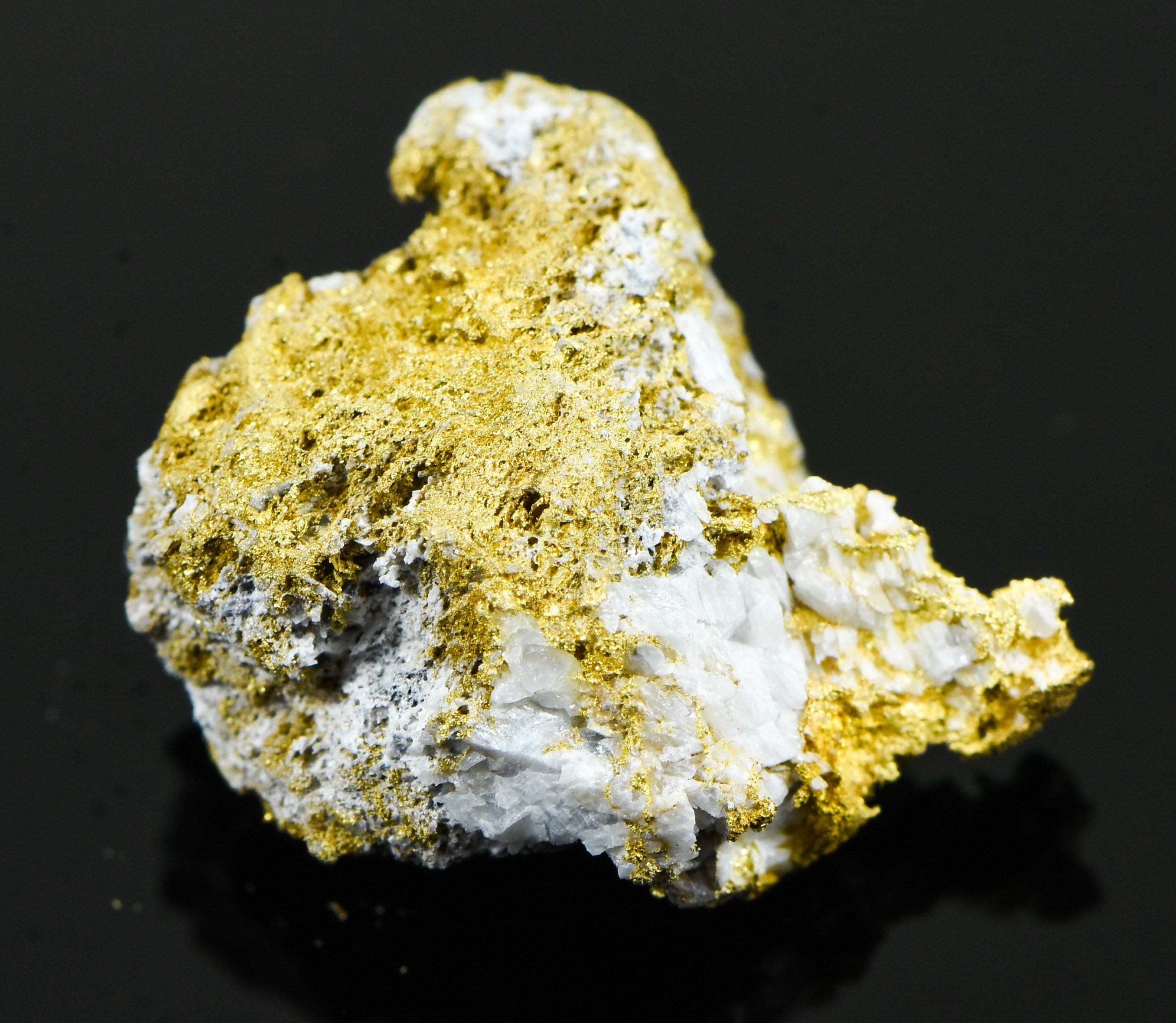 #OM-180 Crystalline Gold Nugget Specimen 5.70 Grams Oriental Mine Sierra County California Rare
