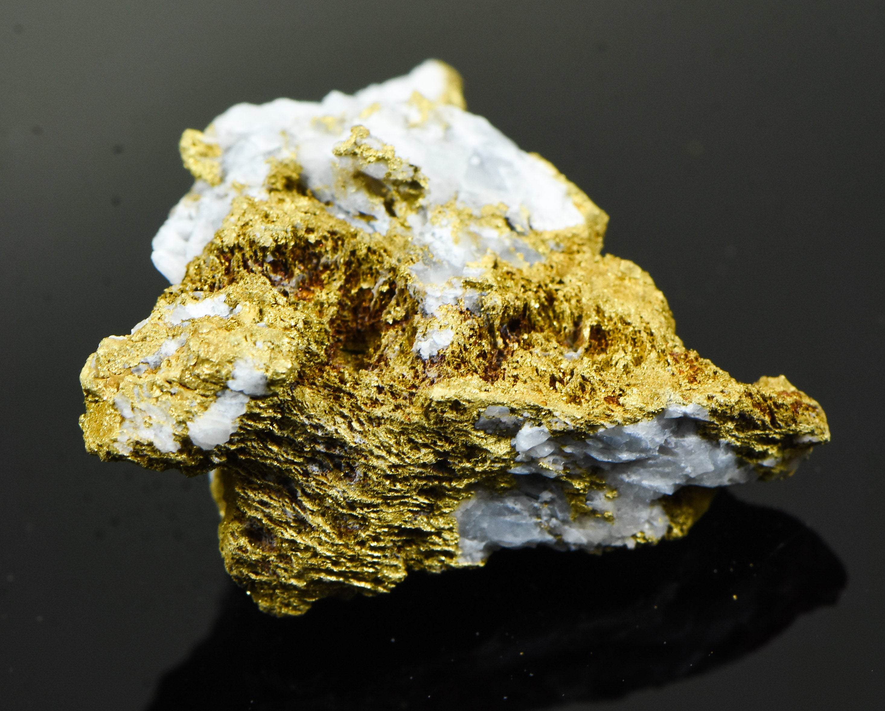 #OM-50 Crystalline Gold Nugget Specimen 11.96 Grams Oriental Mine Sierra County California Rare