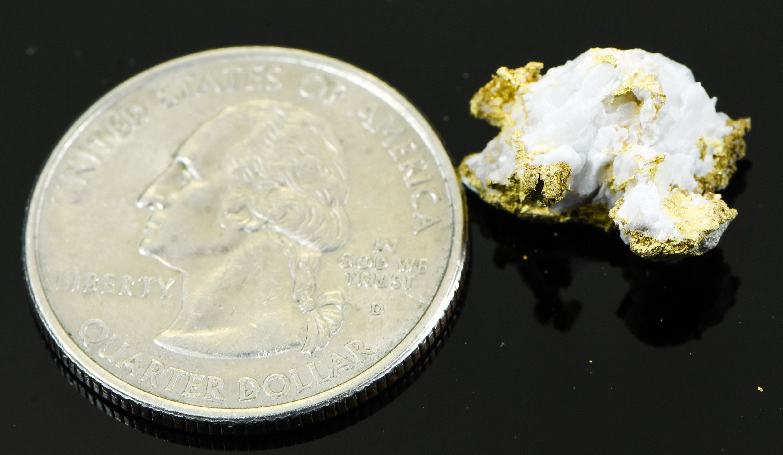 #OM-51 Crystalline Gold Nugget Specimen 2.93 Grams Oriental Mine Sierra County California Rare