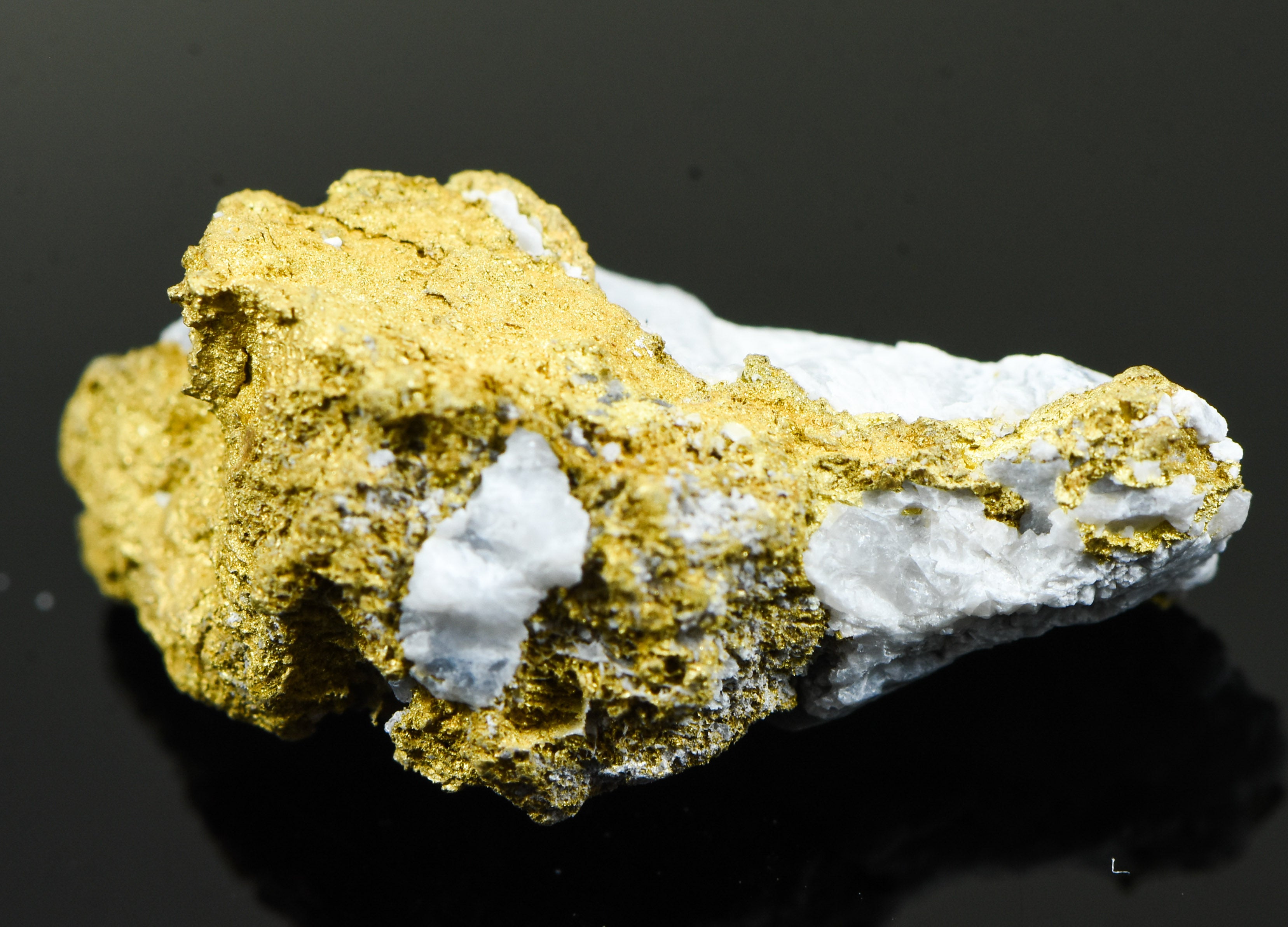#OM-56 Crystalline Gold Nugget Specimen 6.16 Grams Oriental Mine Sierra County California Rare