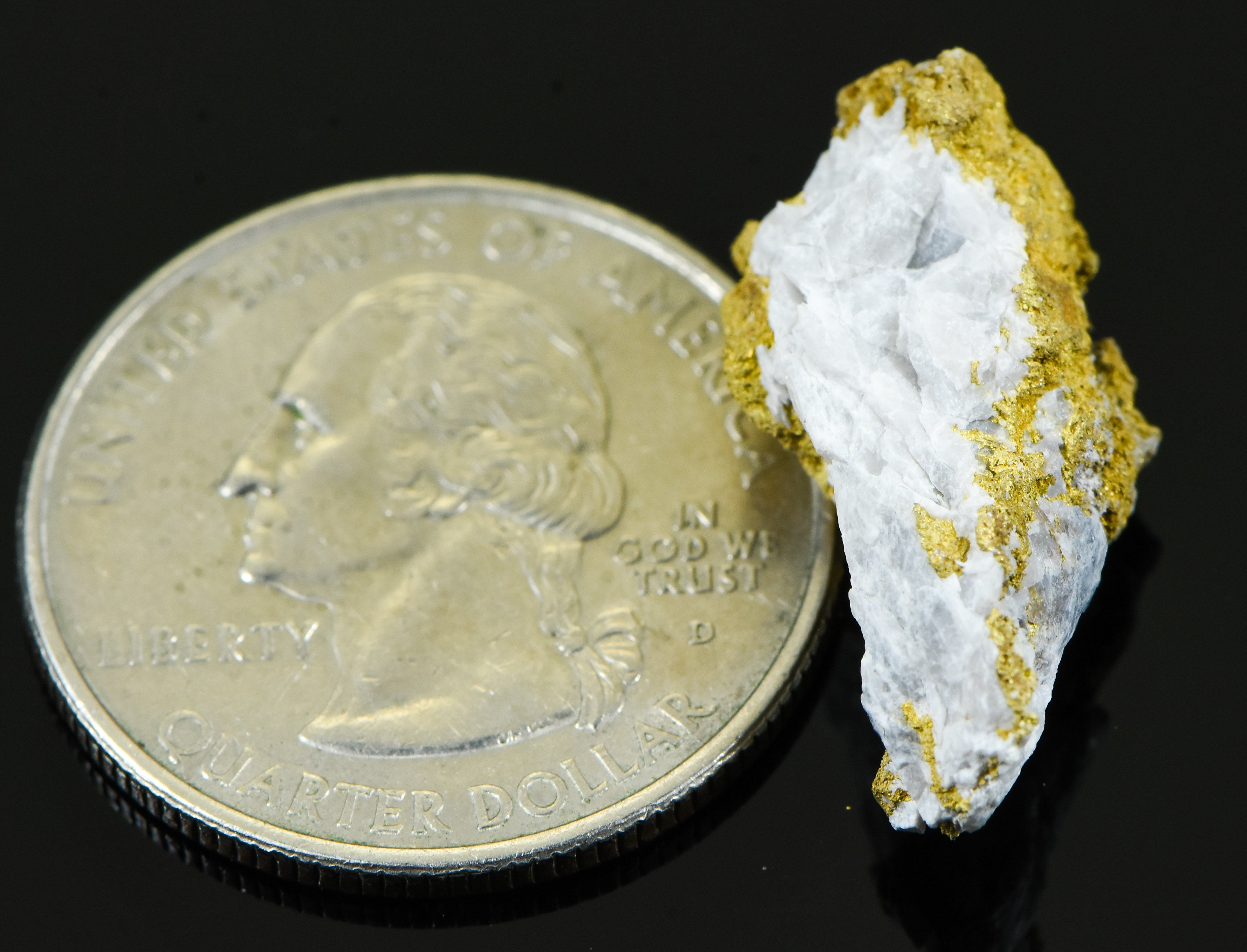 #OM-56 Crystalline Gold Nugget Specimen 6.16 Grams Oriental Mine Sierra County California Rare