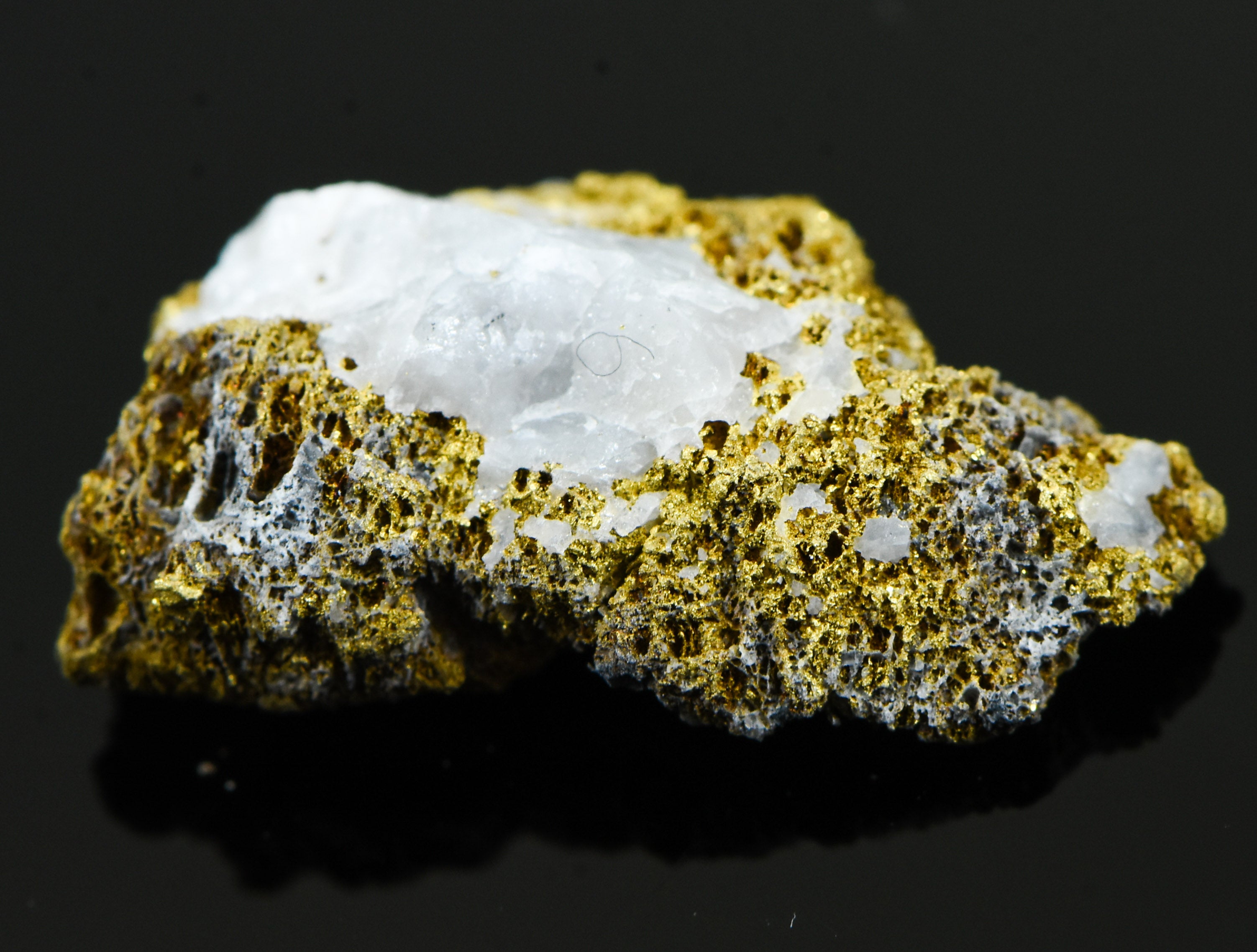 #OM-57 Crystalline Gold Nugget Specimen 3.83 Grams Oriental Mine Sierra County California Rare