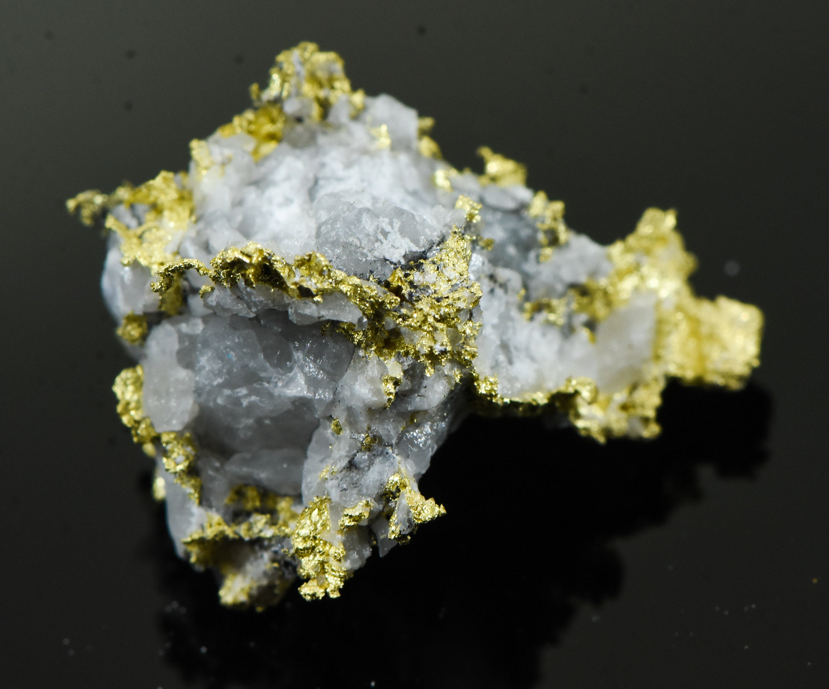 #OM-58 Crystalline Gold Nugget Specimen 4.77 Grams Oriental Mine Sierra County California Rare