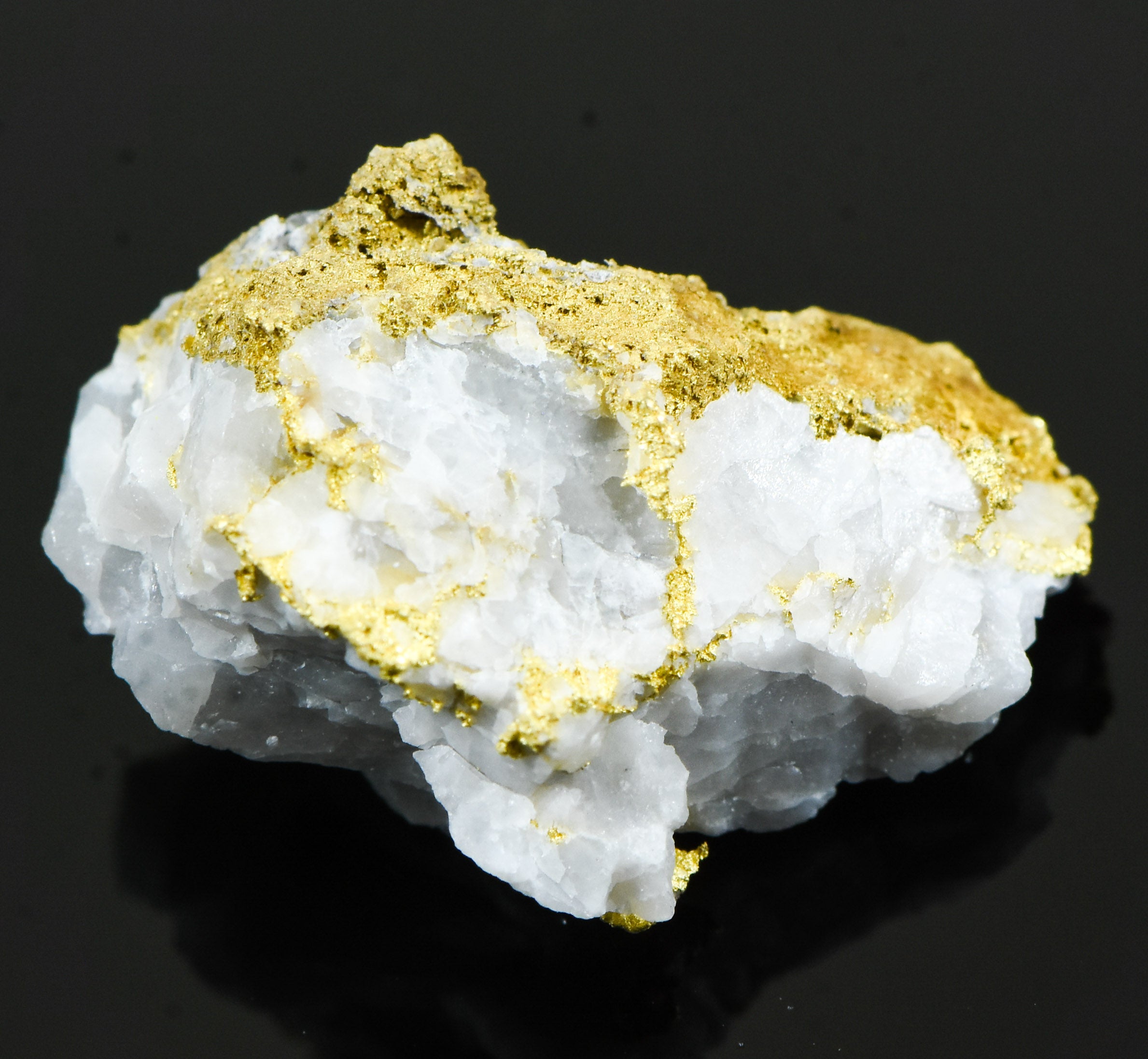 #OM-61 Crystalline Gold Nugget Specimen 6.95 Grams Oriental Mine Sierra County California Rare