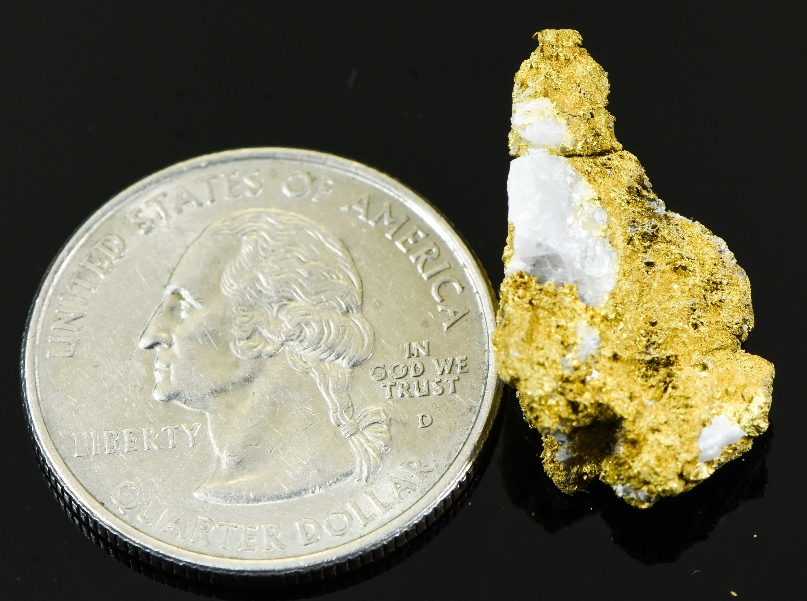 #OM-63 Crystalline Gold Nugget Specimen 6.64 Grams Oriental Mine Sierra County California Rare