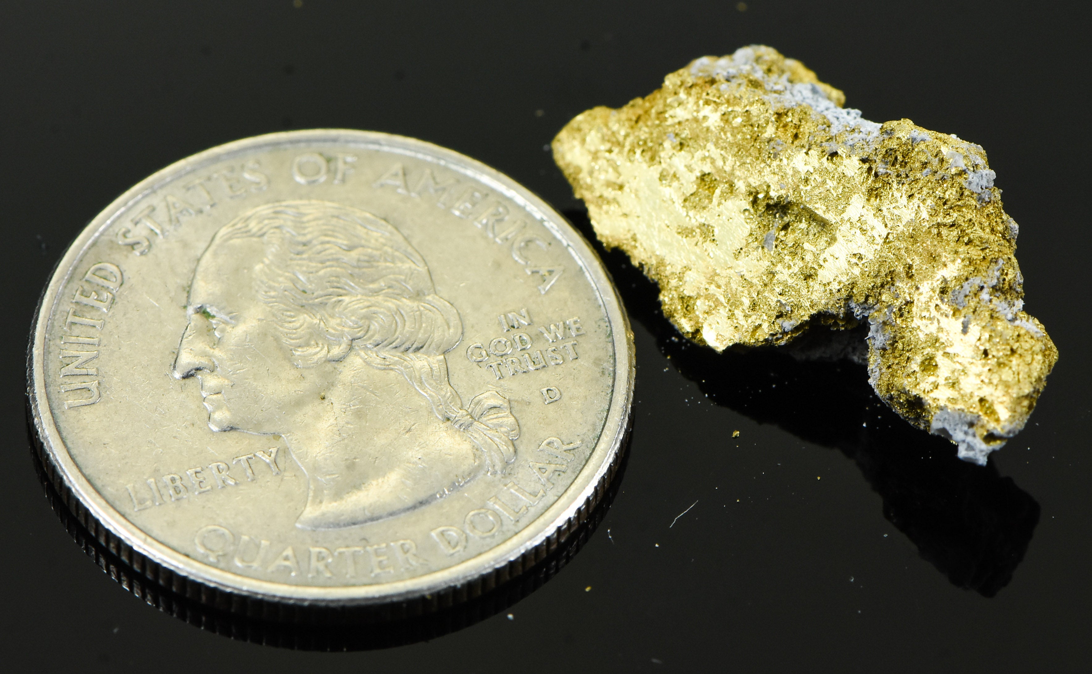 #OM-66 Crystalline Gold Nugget Specimen 5.22 Grams Oriental Mine Sierra County California Rare